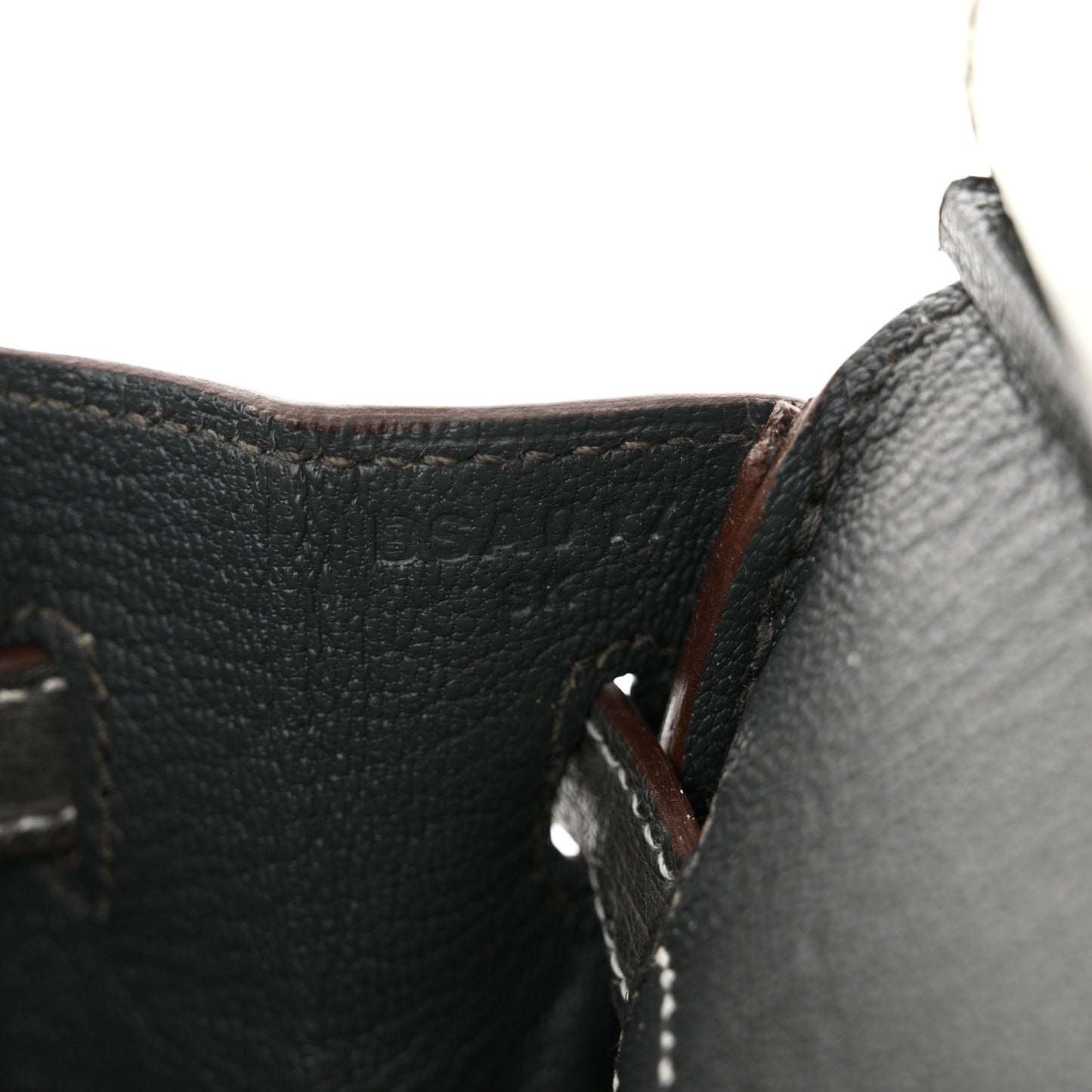 Ostrich Horseshoe Birkin 25 Gris Perle Gris Meyer