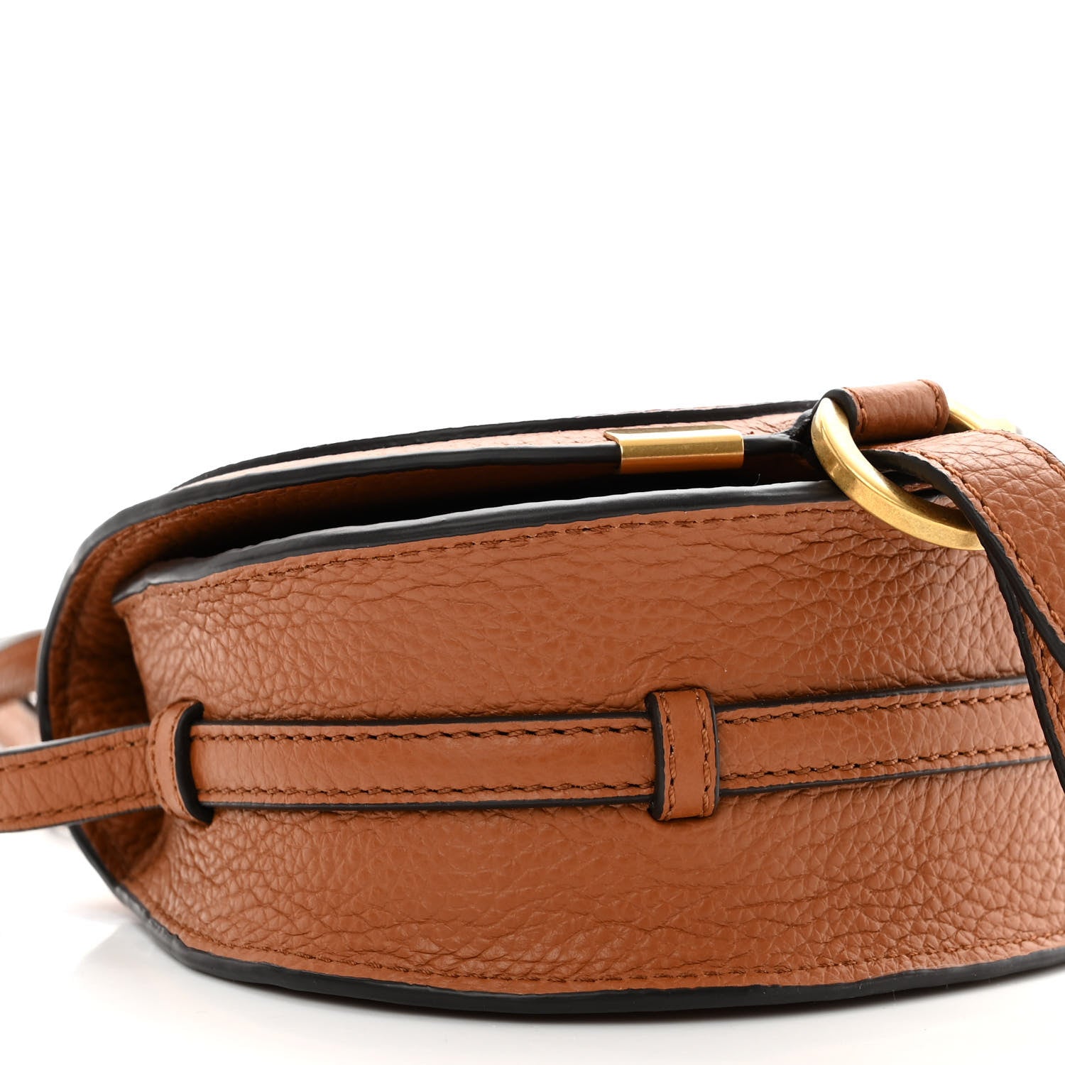 Chloe Calfskin Nano Marcie Saddle Bag Tan 8 of 9