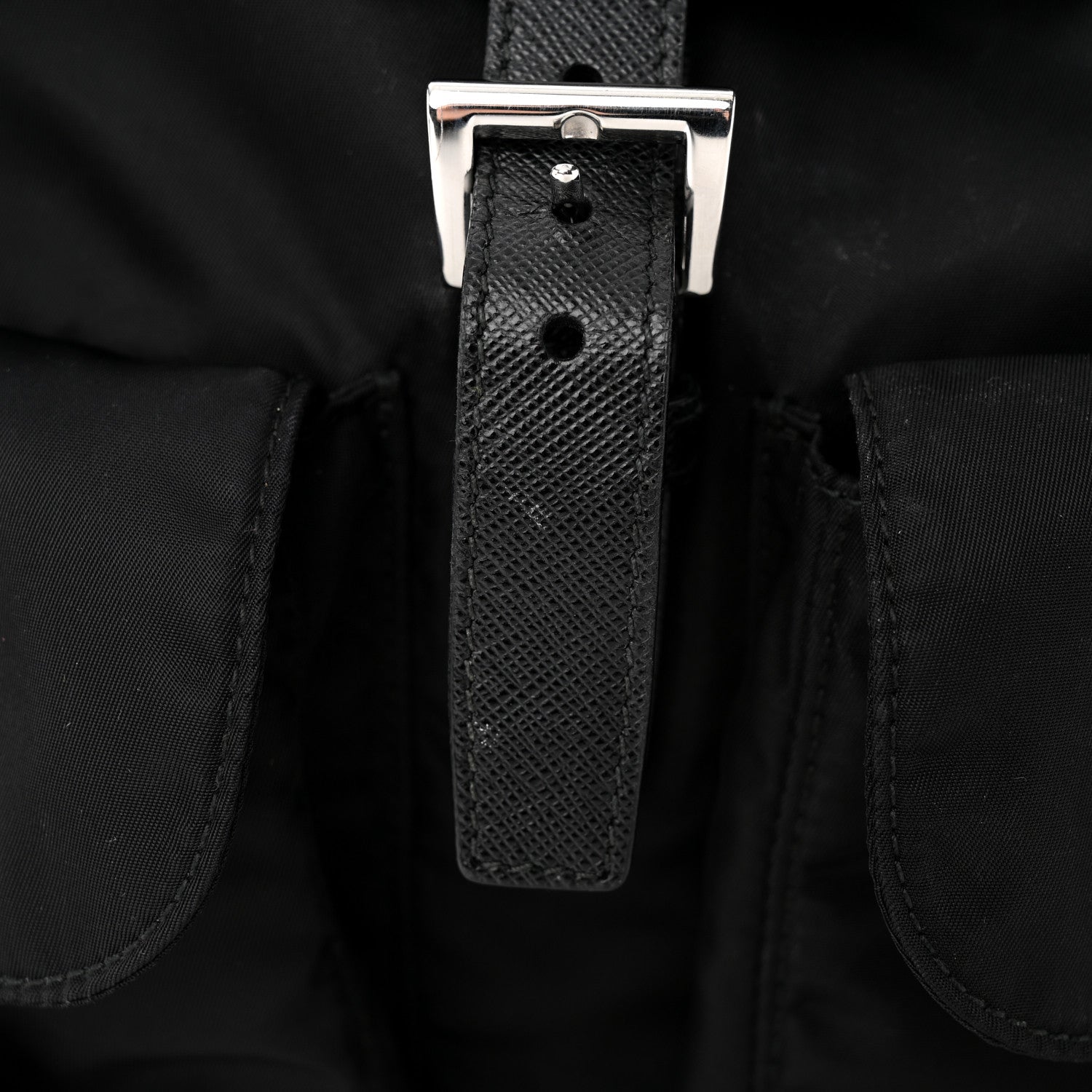 Prada Re-Nylon Saffiano Medium Backpack Black 14 of 15