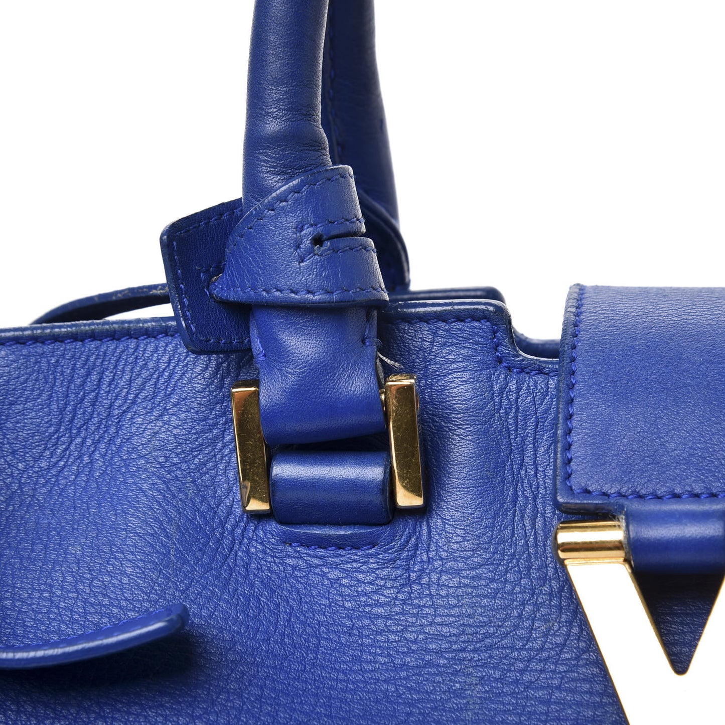 Calfskin Small Classic Y Cabas Royal Blue