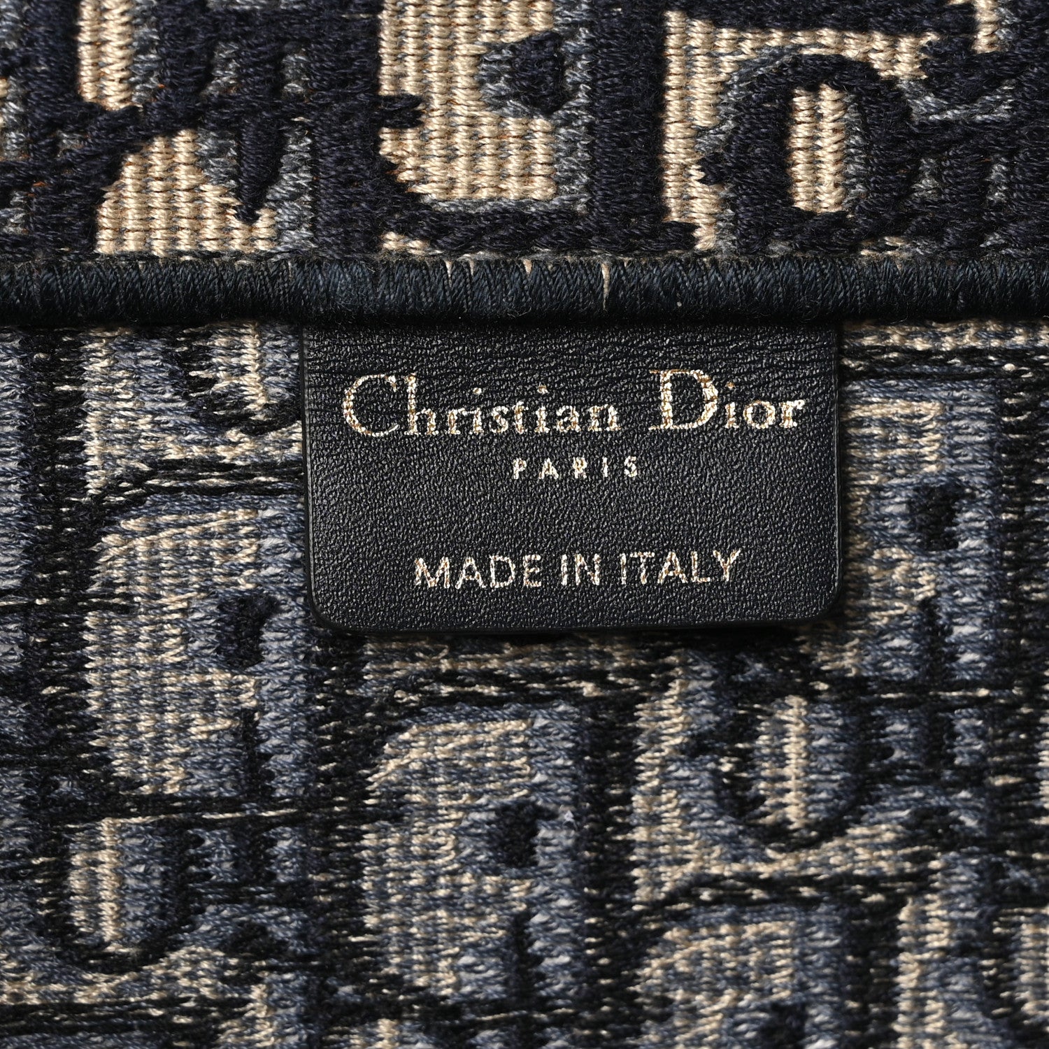 Christian Dior Oblique Large Book Tote Blue Multicolor 6 of 10