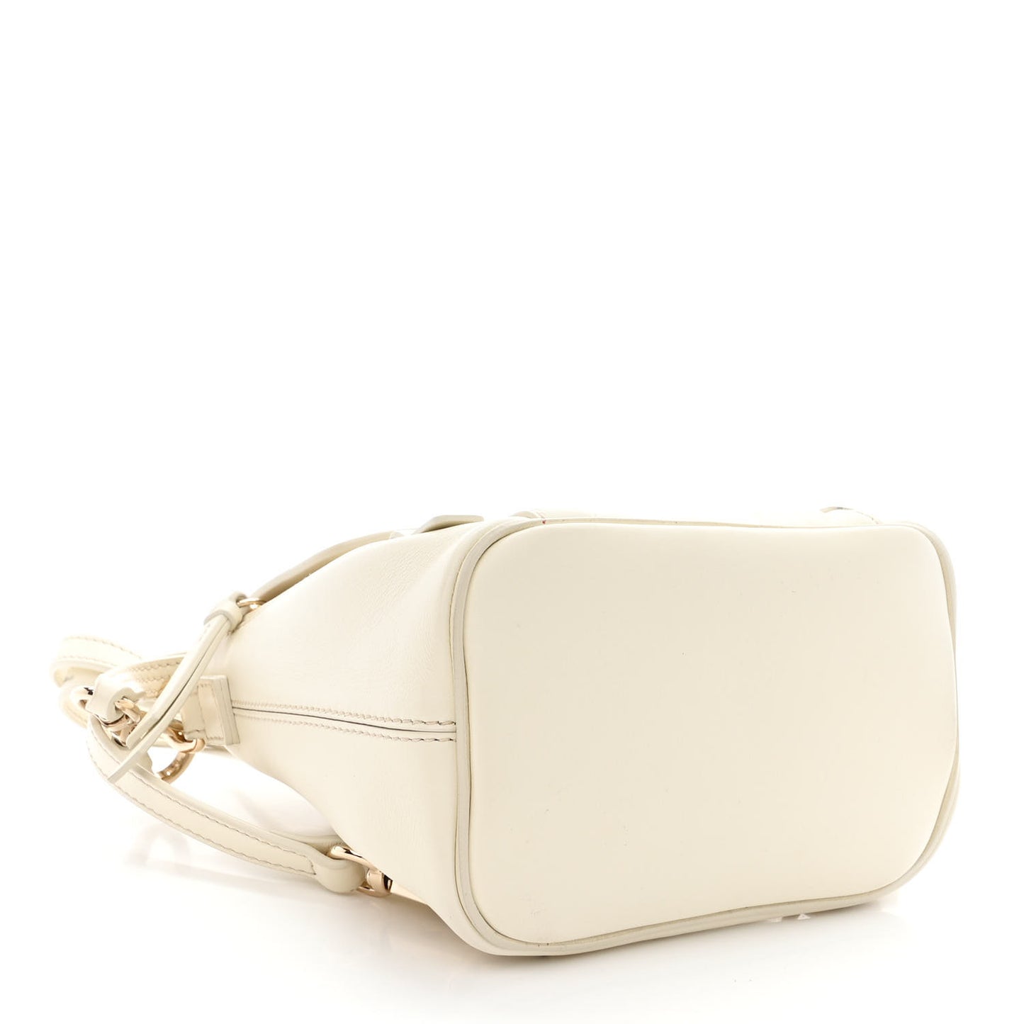 Calfskin Quilted Mini Faye Backpack Natural White