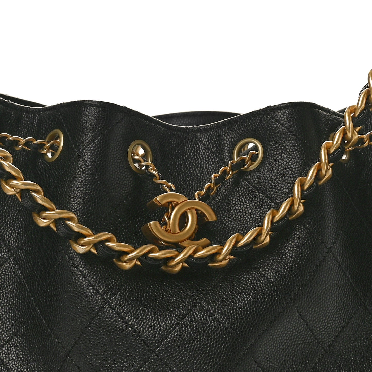 Caviar Quilted Small Chanel 25 Handbag Black
