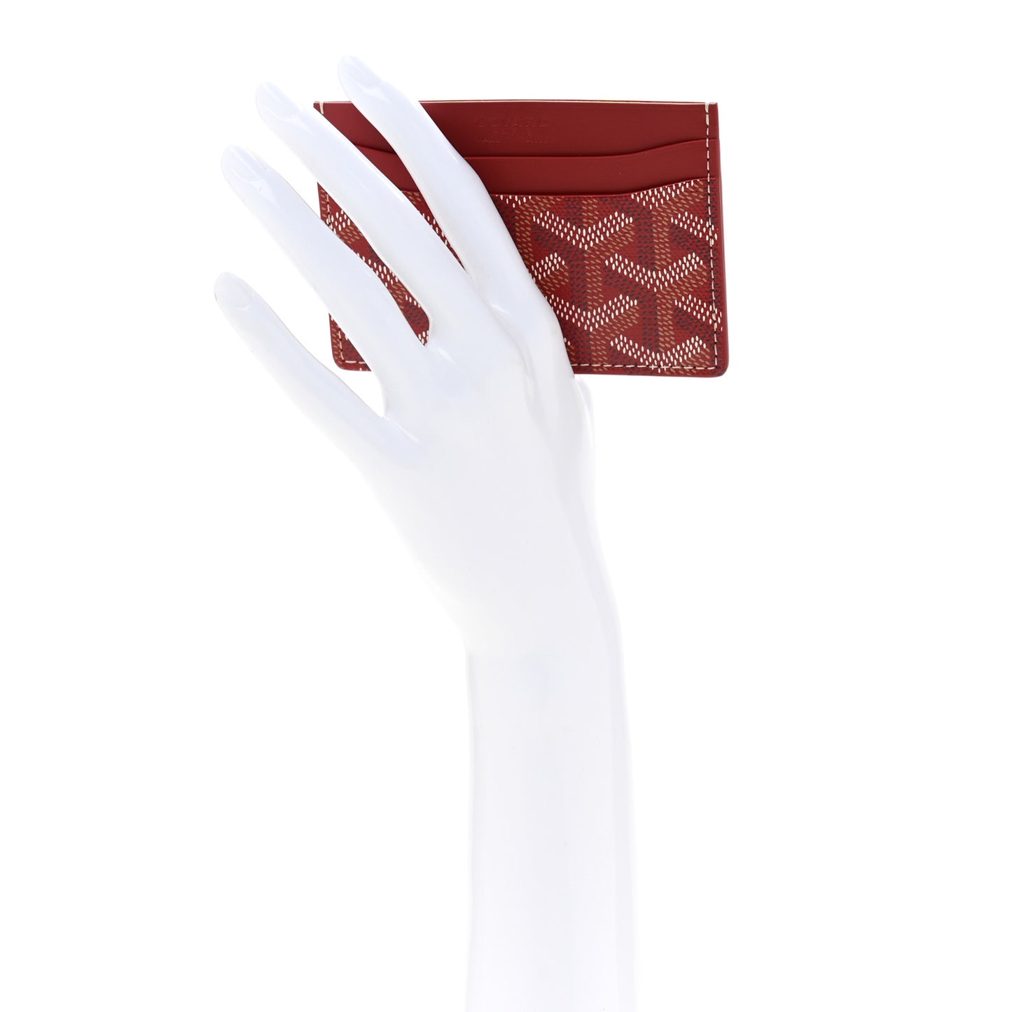 Goyardine Saint Sulpice Card Holder Red