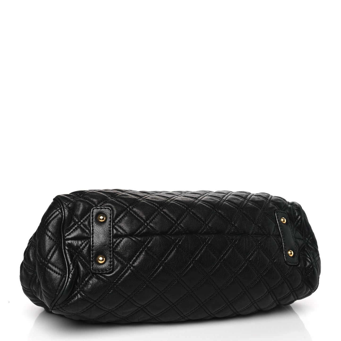 Calfskin Quilted Stam Black