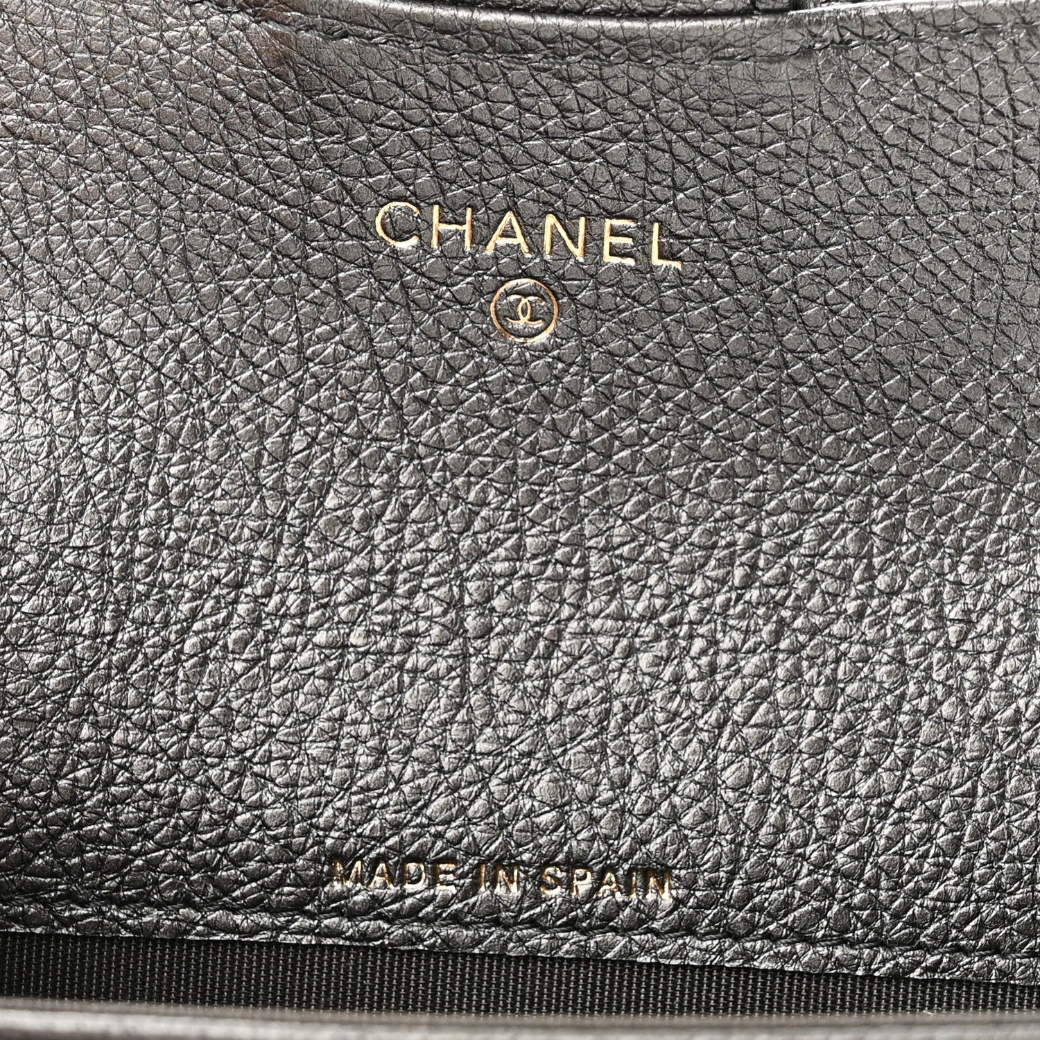 Chanel Metallic Calfskin Quilted Reissue Flap Card Holder Charcoal 6 of 9