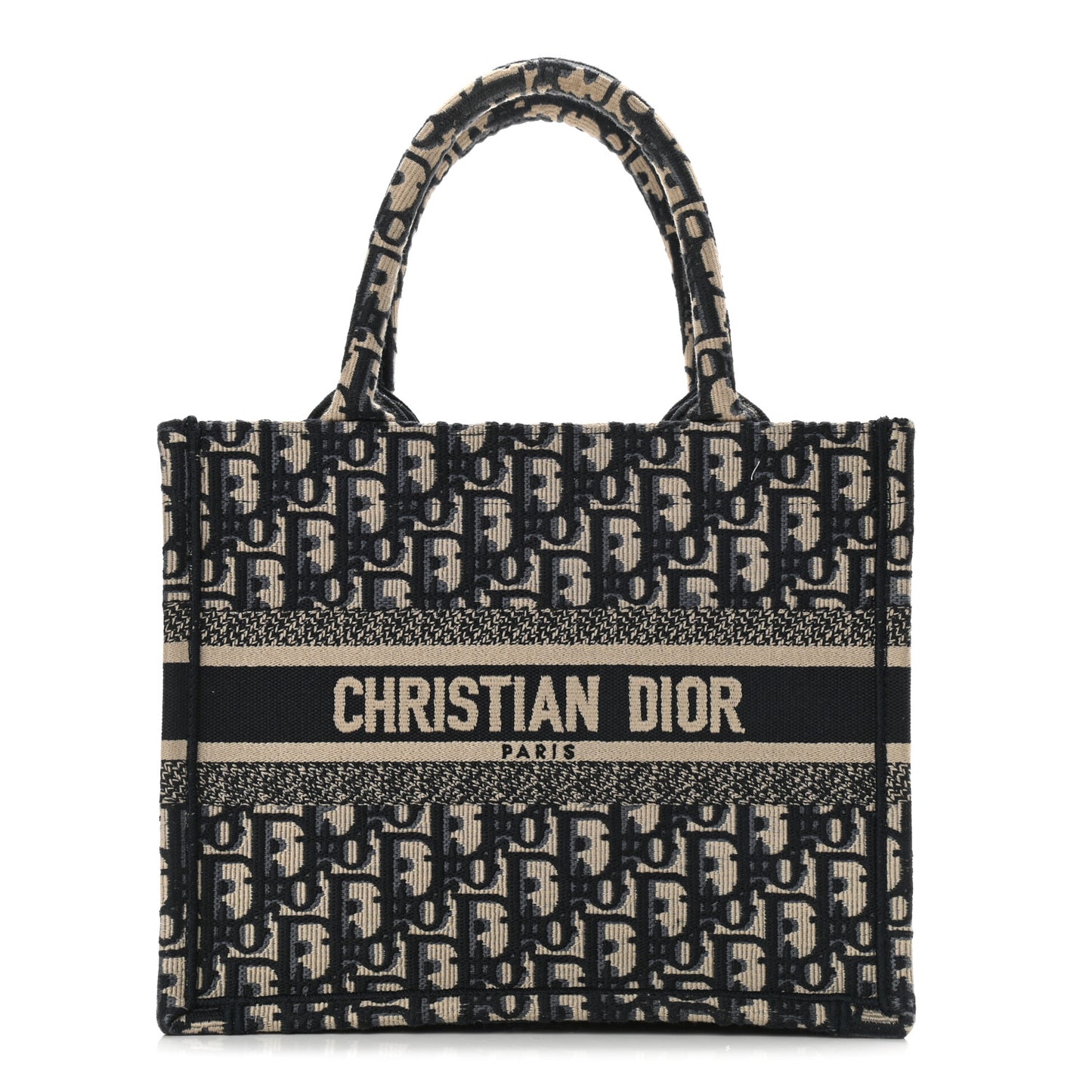 Oblique Small Book Tote Blue Multicolor