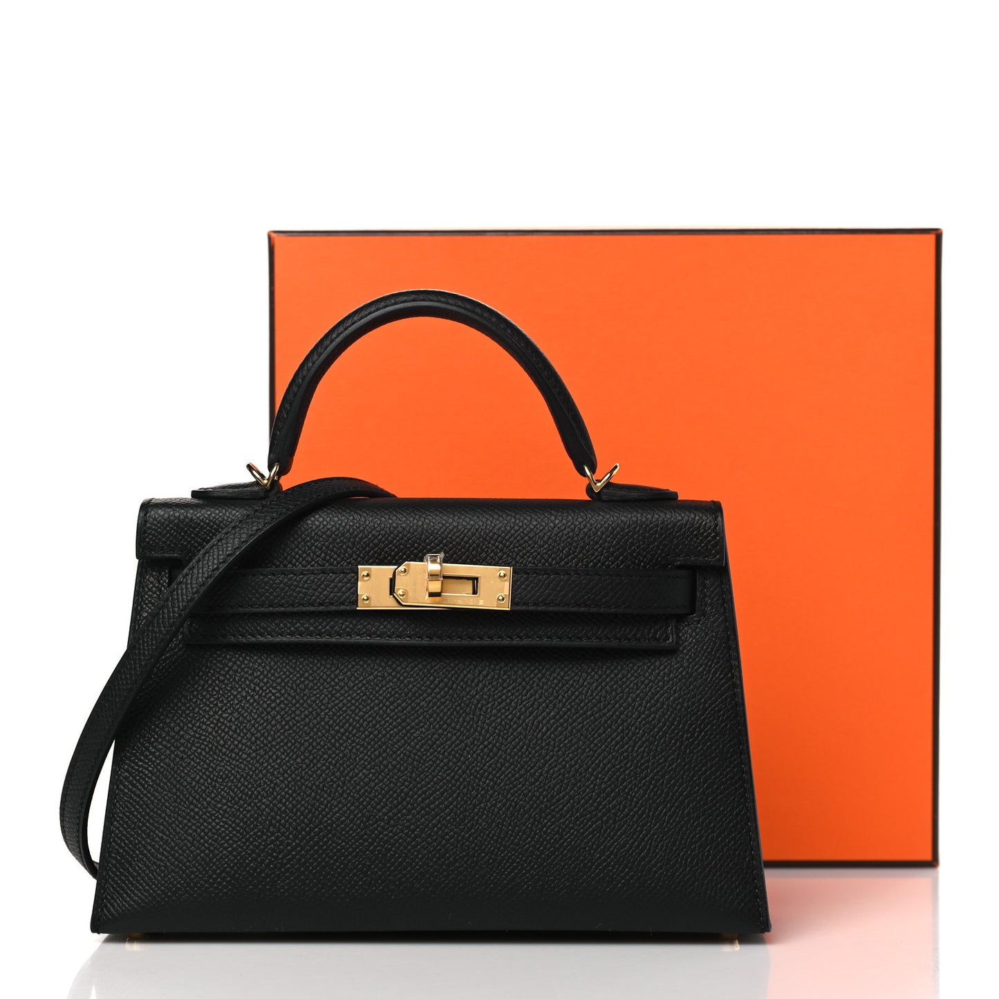 Epsom Mini Kelly Sellier 20 Black