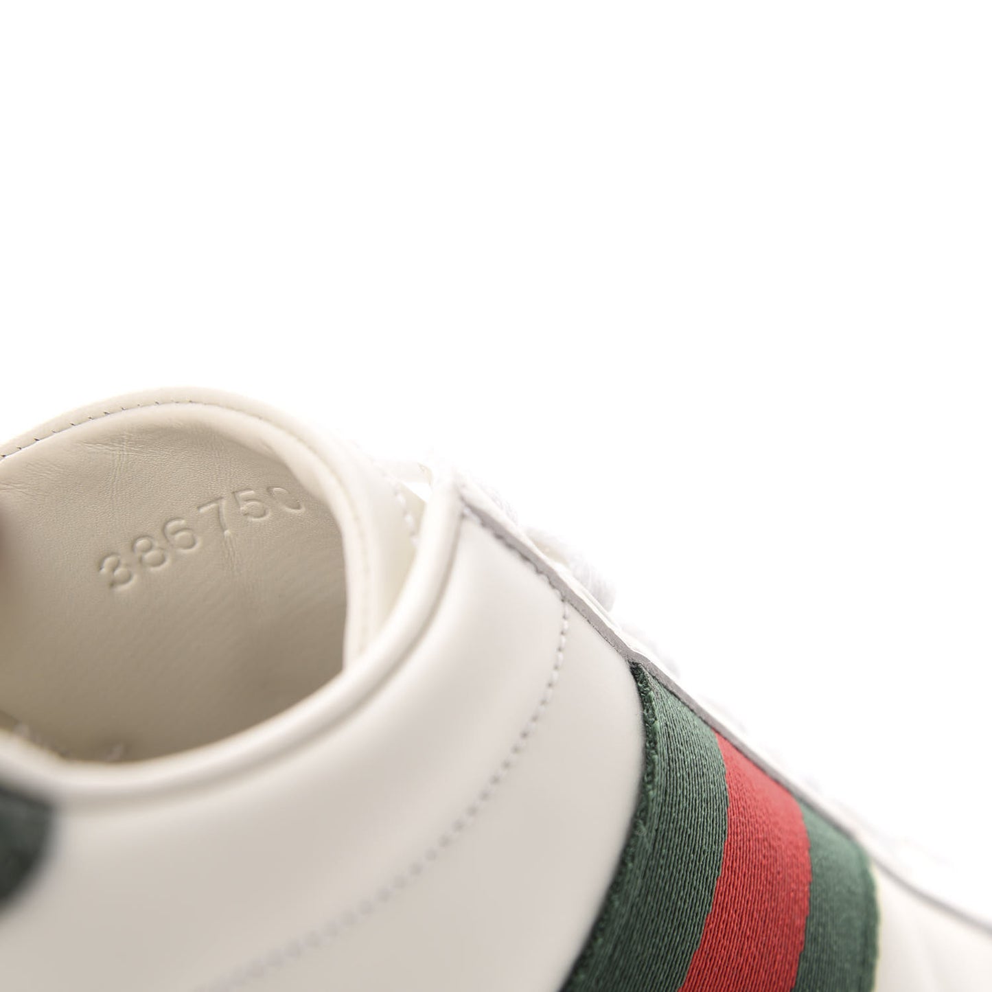 Calfskin Crocodile Web Mens Ace Sneakers 9 White Green