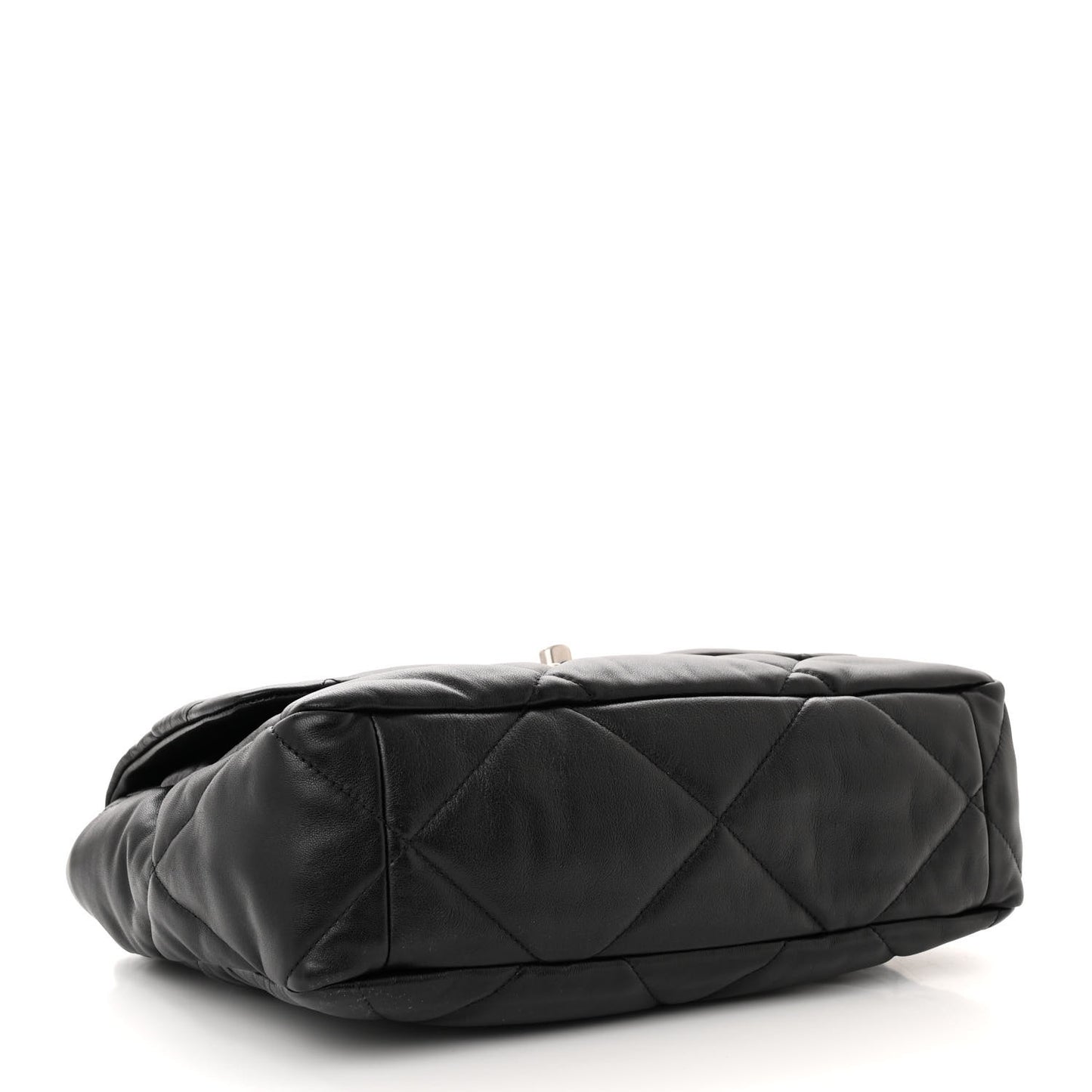 Lambskin Quilted Large Chanel 19 Flap Black