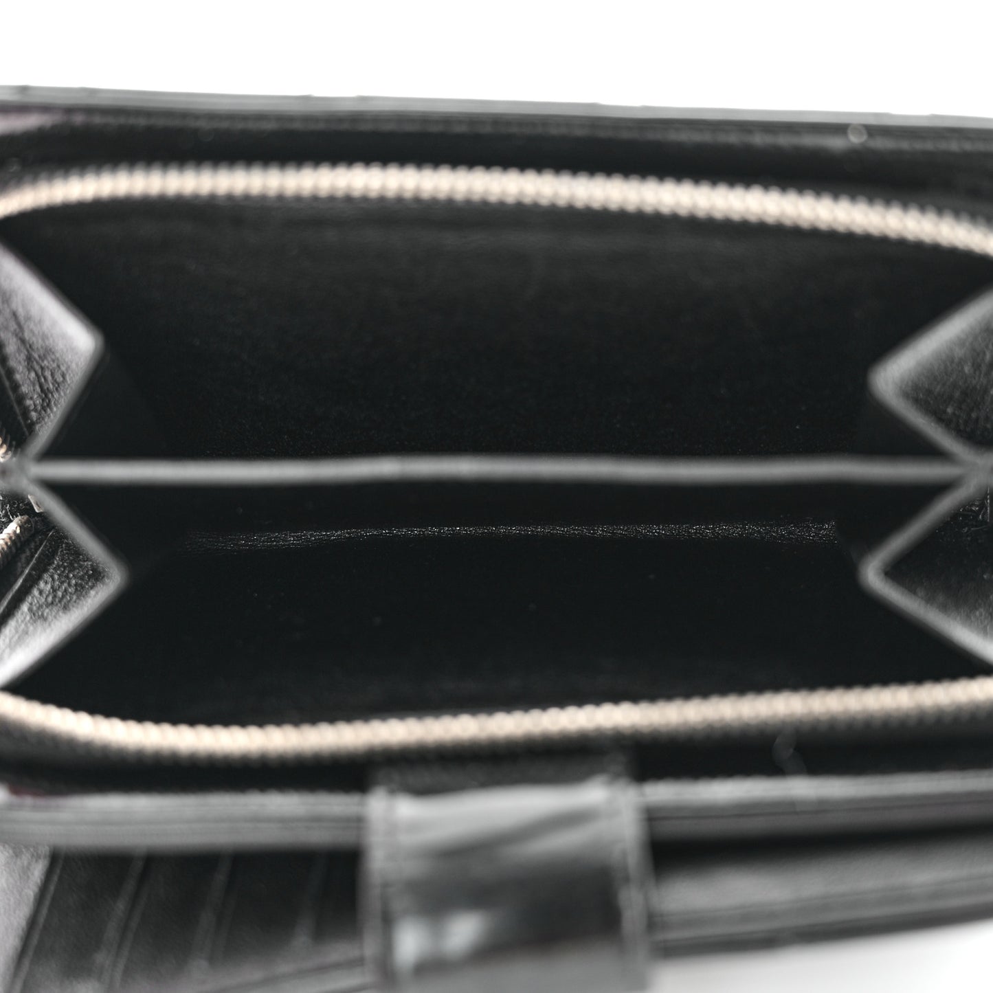 Patent CC French Wallet Black