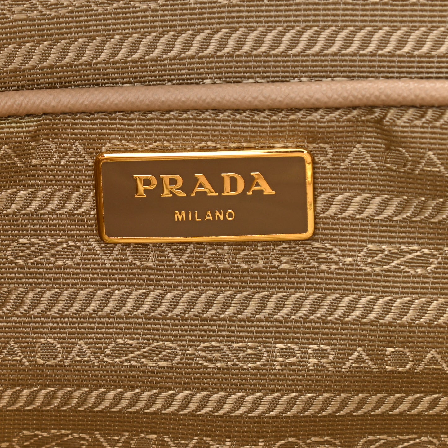 Saffiano Lux Double Handle Shopping Tote Sabbia