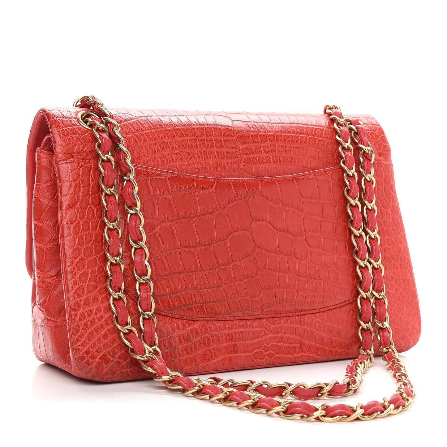 Alligator Jumbo Double Flap Red