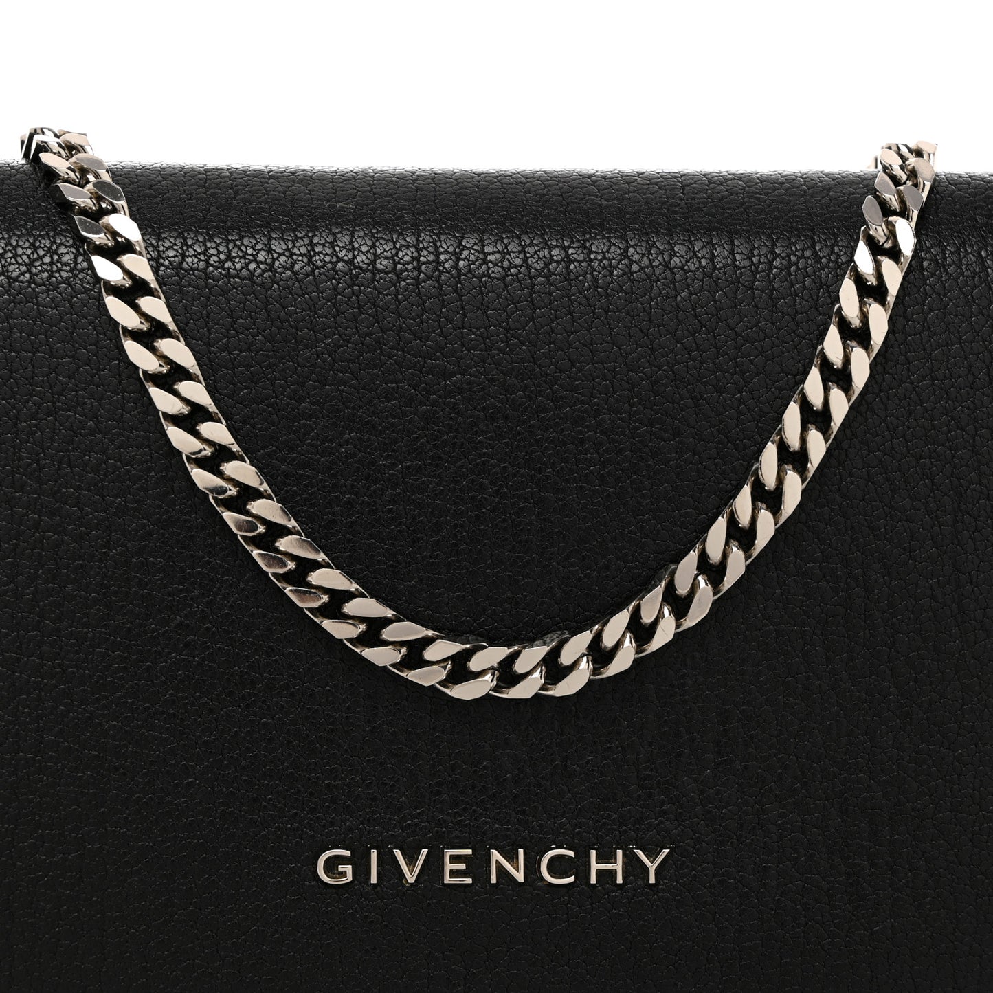 Sugar Goatskin Pandora Chain Wallet Black