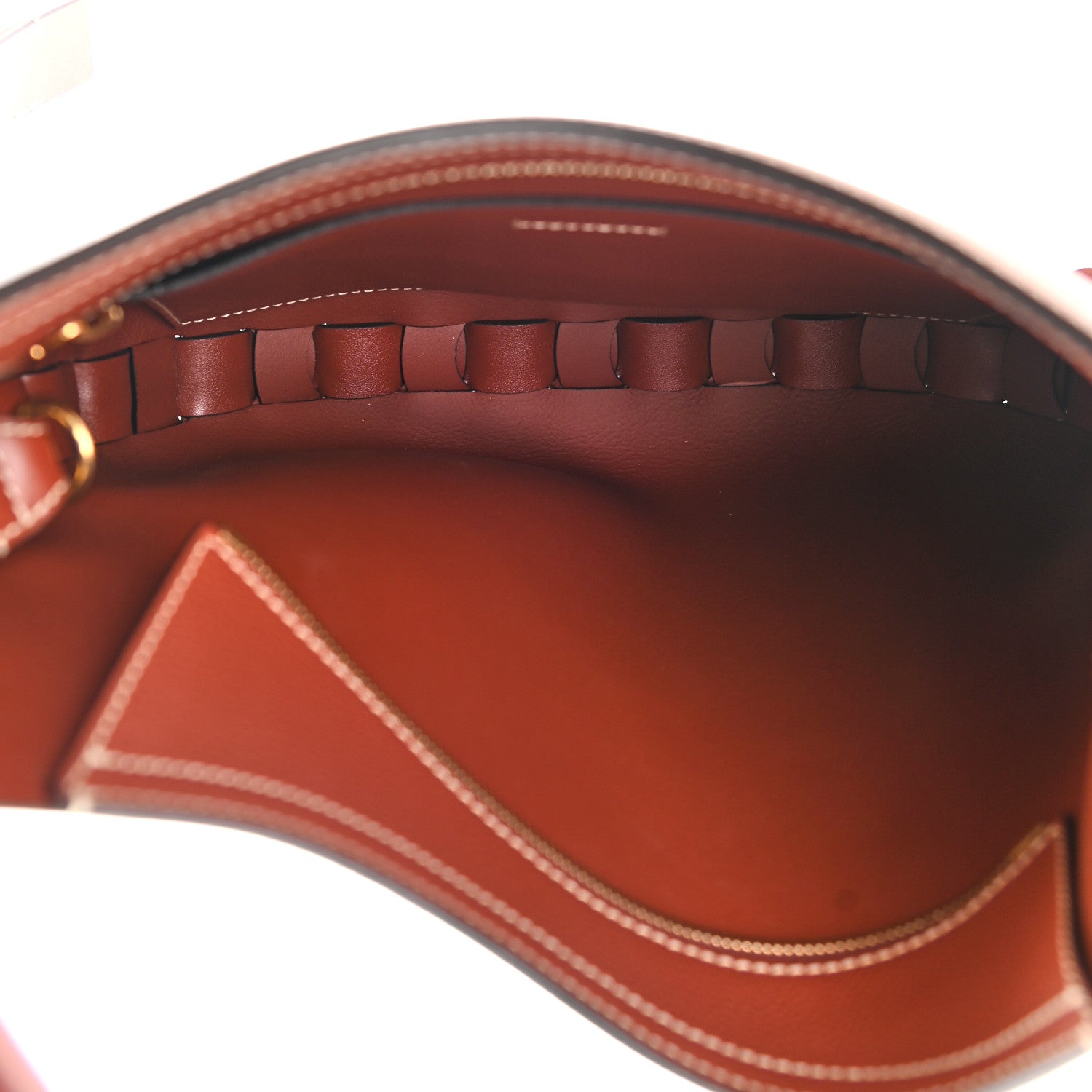 Chloe Small Grain Smooth Calfskin Medium Darryl Hobo Sepia Brown 5 of 9