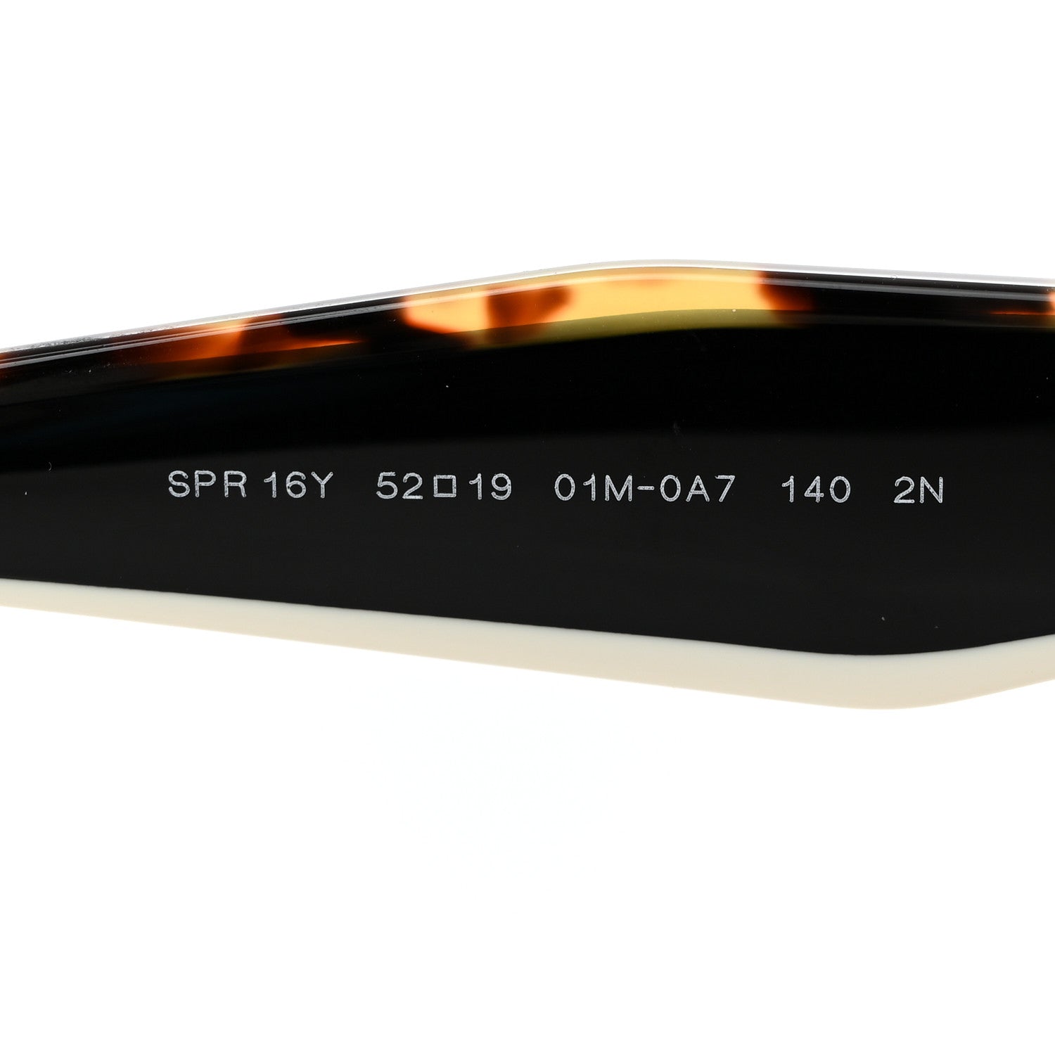 Prada Acetate Square Sunglasses SPR 16Y Black Havana 5 of 7