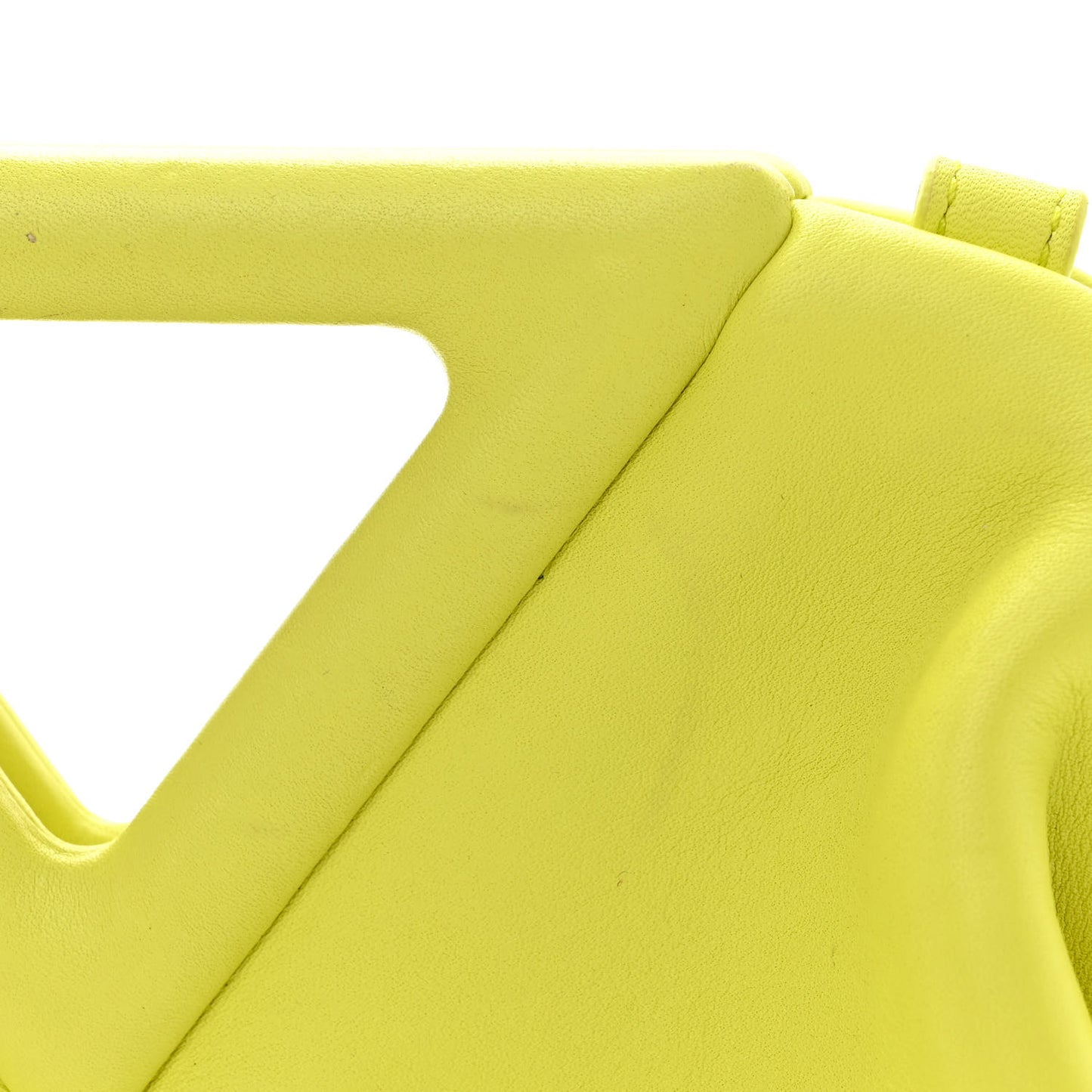Calfskin Small The Point Triangle Bag Seagrass