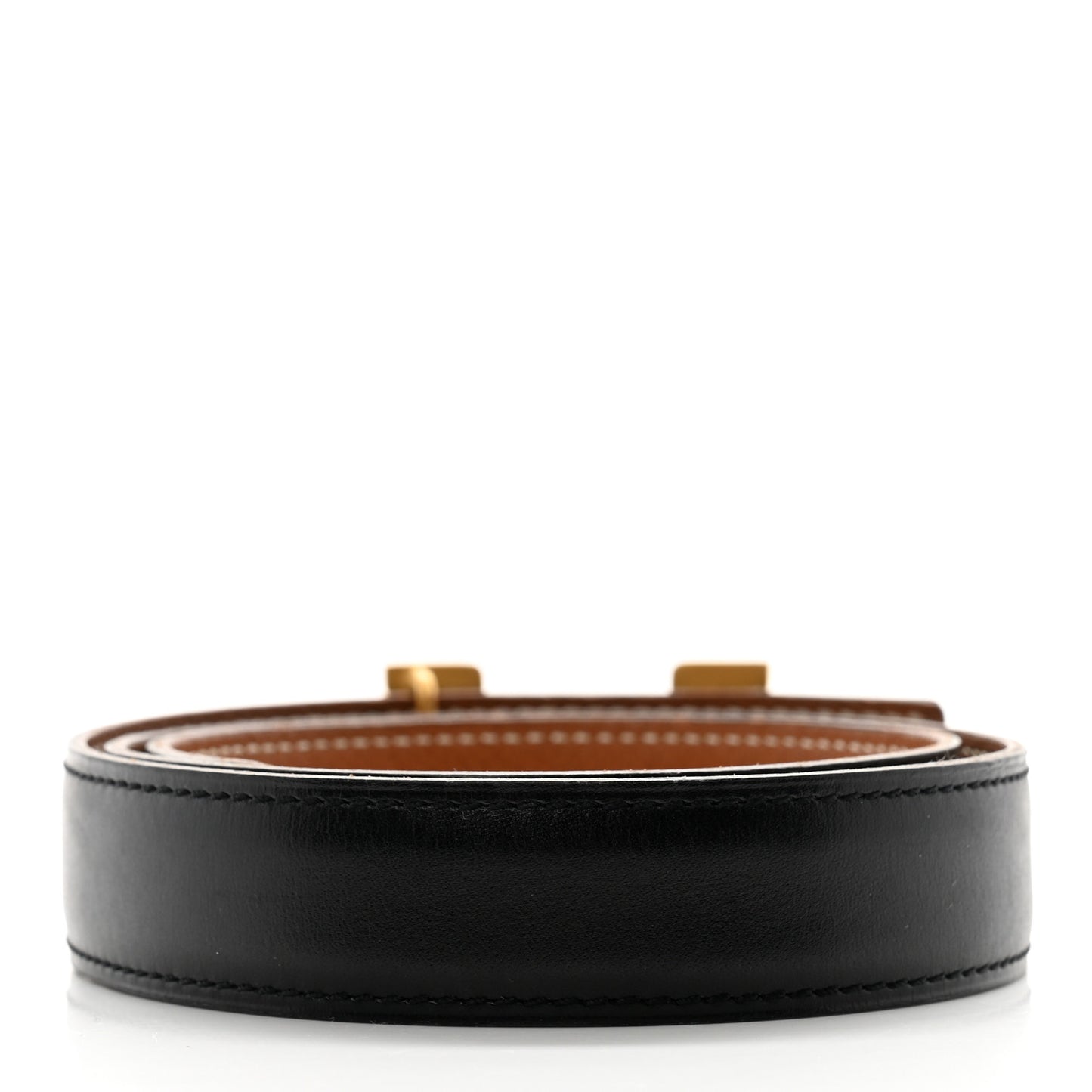 Swift Epsom 24mm Mini Constance H Belt 65 26 Black Gold