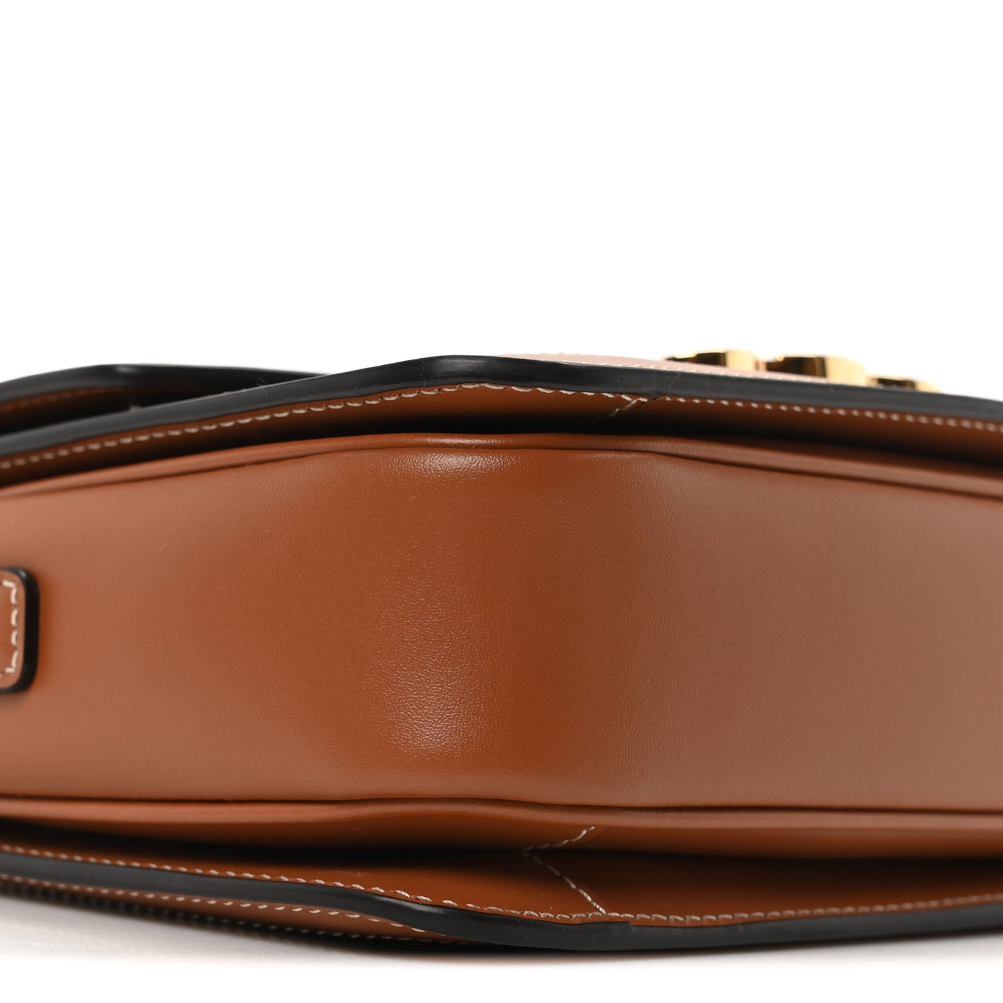 Calfskin Triomphe Canvas Teen Triomphe Bag Tan