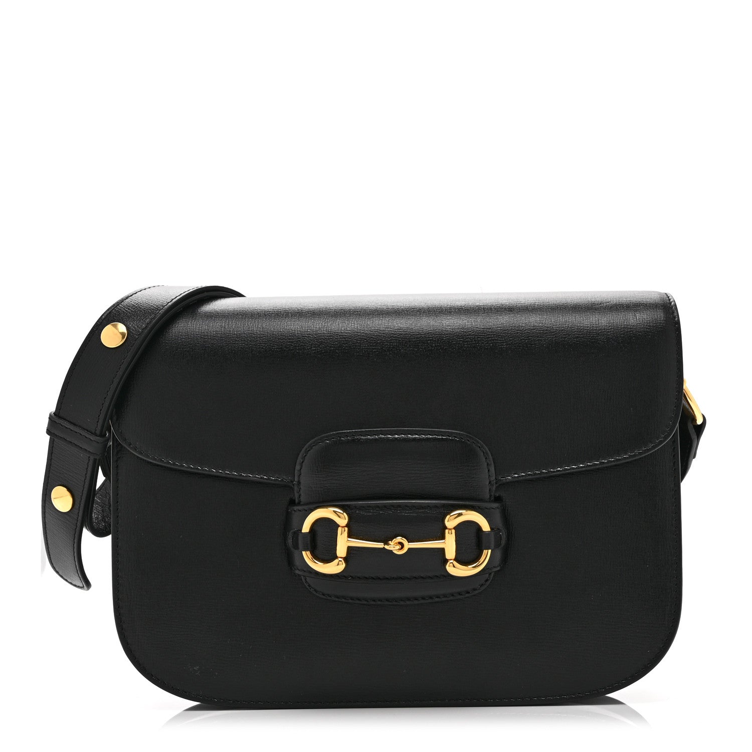 Gucci Azalea Calfskin Horsebit 1955 Shoulder Bag Black 1860511