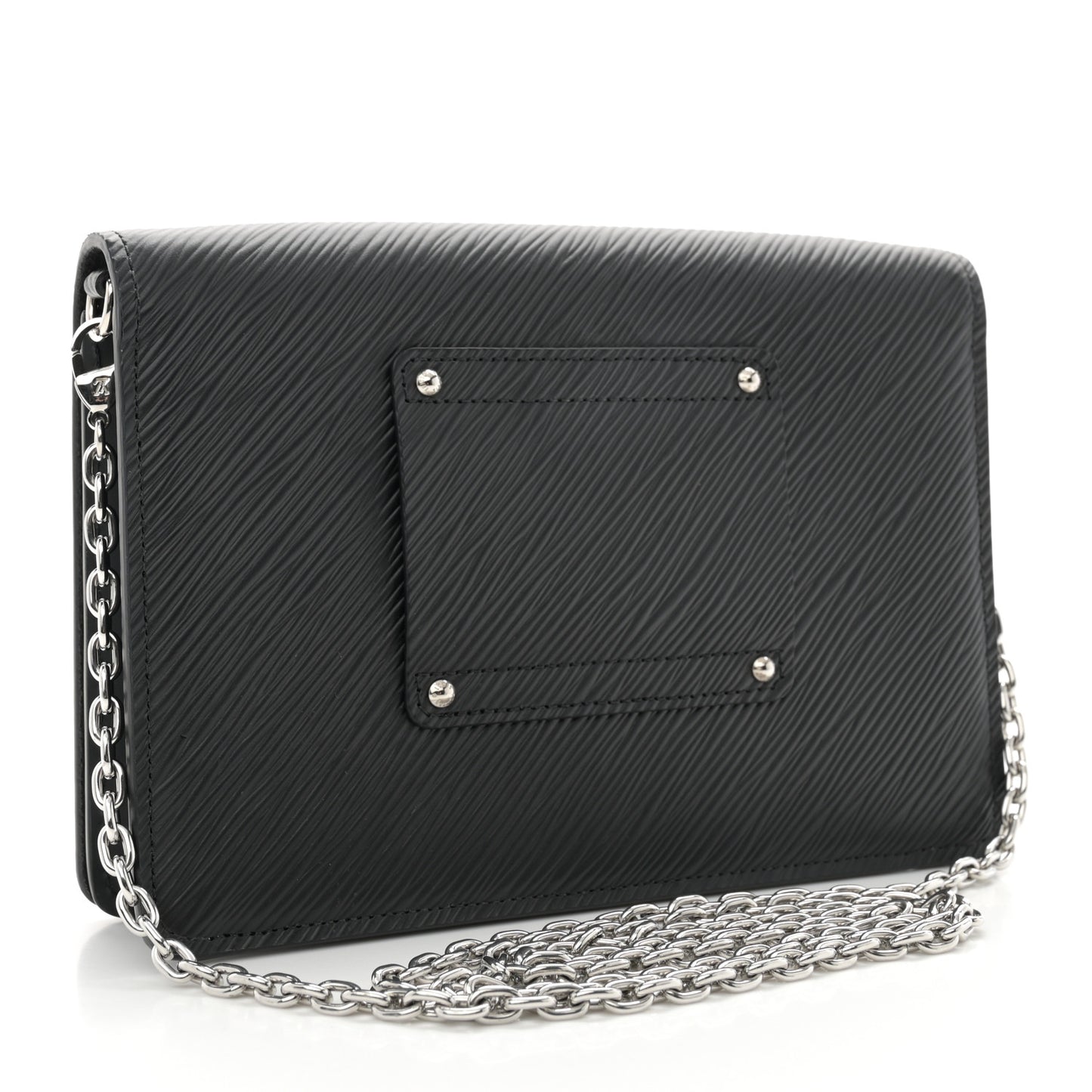 Epi Twist Belt Chain Wallet Black