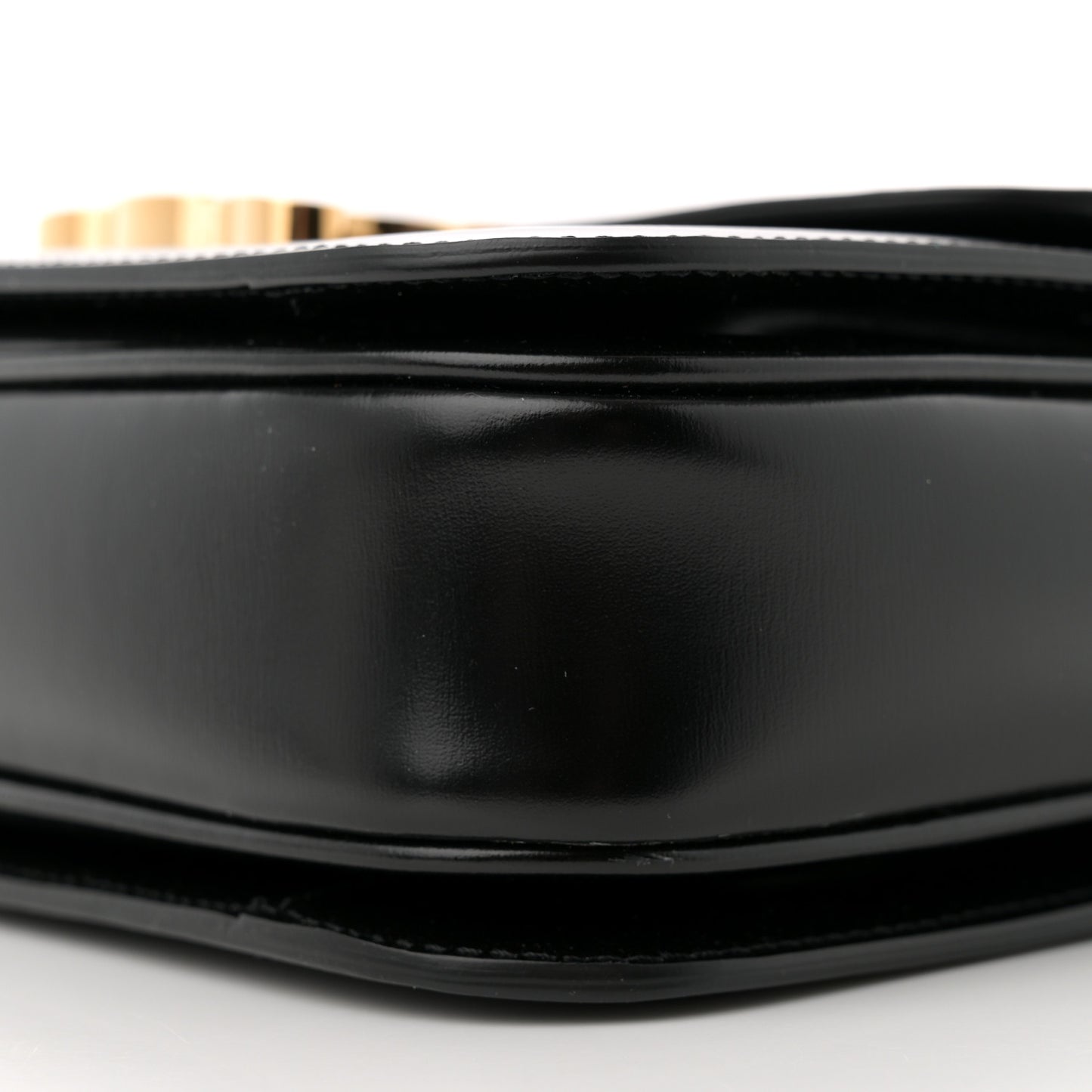 Shiny Calfskin Medium Triomphe Black