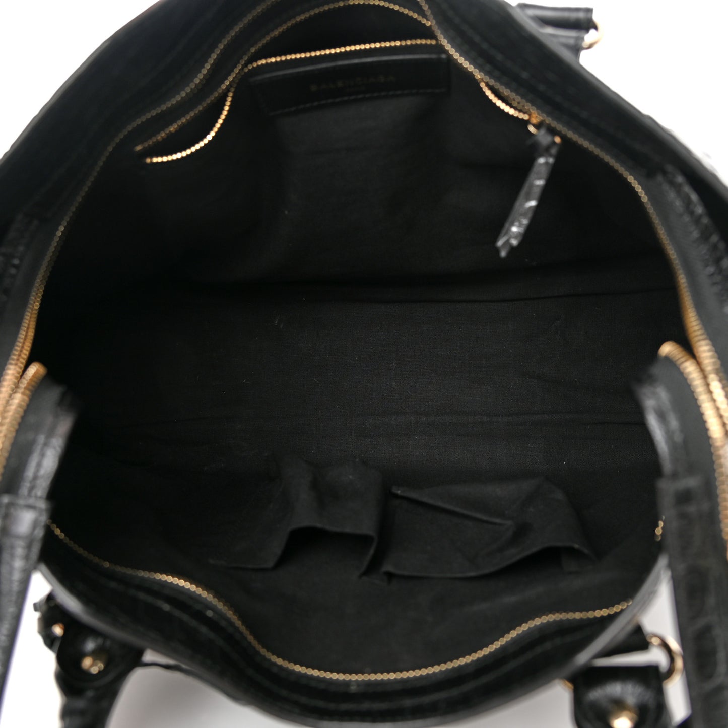 Calfskin Crocodile Embossed Classic Hardware City Black