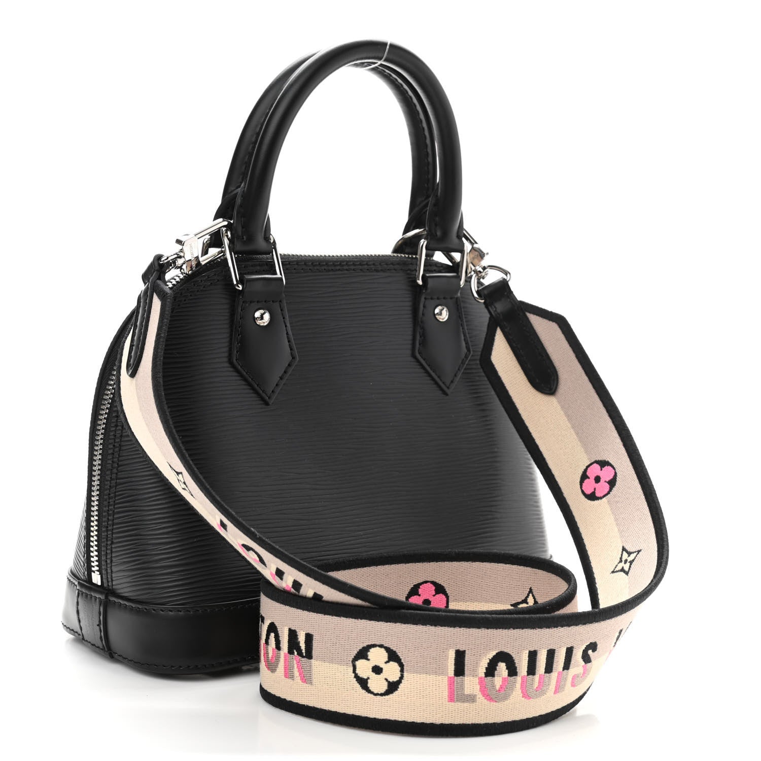 Louis Vuitton Epi Jacquard Alma BB Black 3 of 9