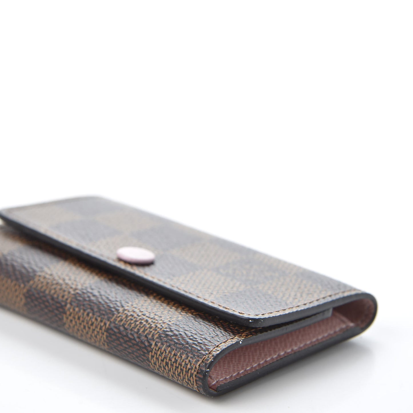 Damier Ebene Multicles 6 Key Holder Rose Ballerine