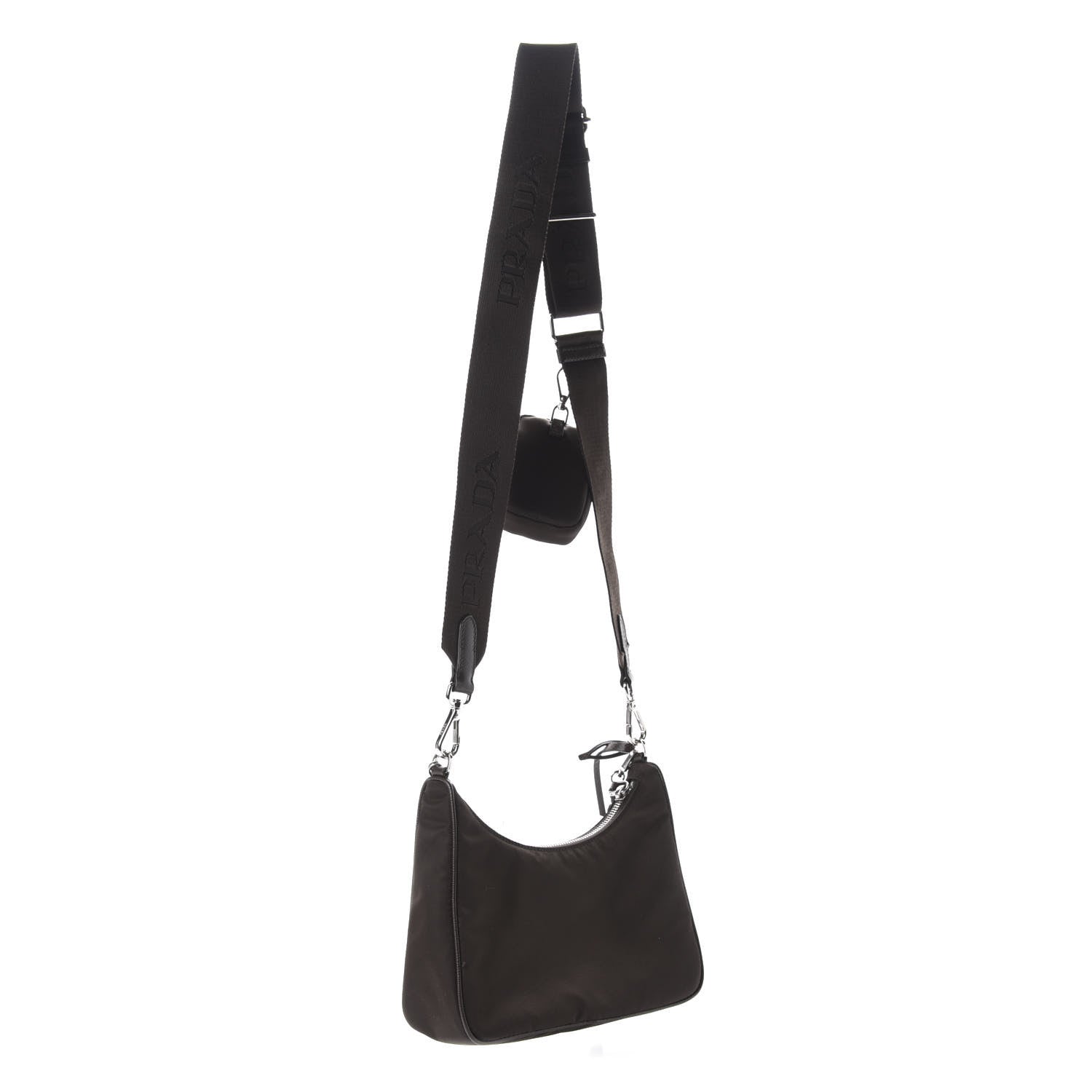 Prada Tessuto Nylon Re-Edition 2005 Shoulder Bag Caffe 3 of 12