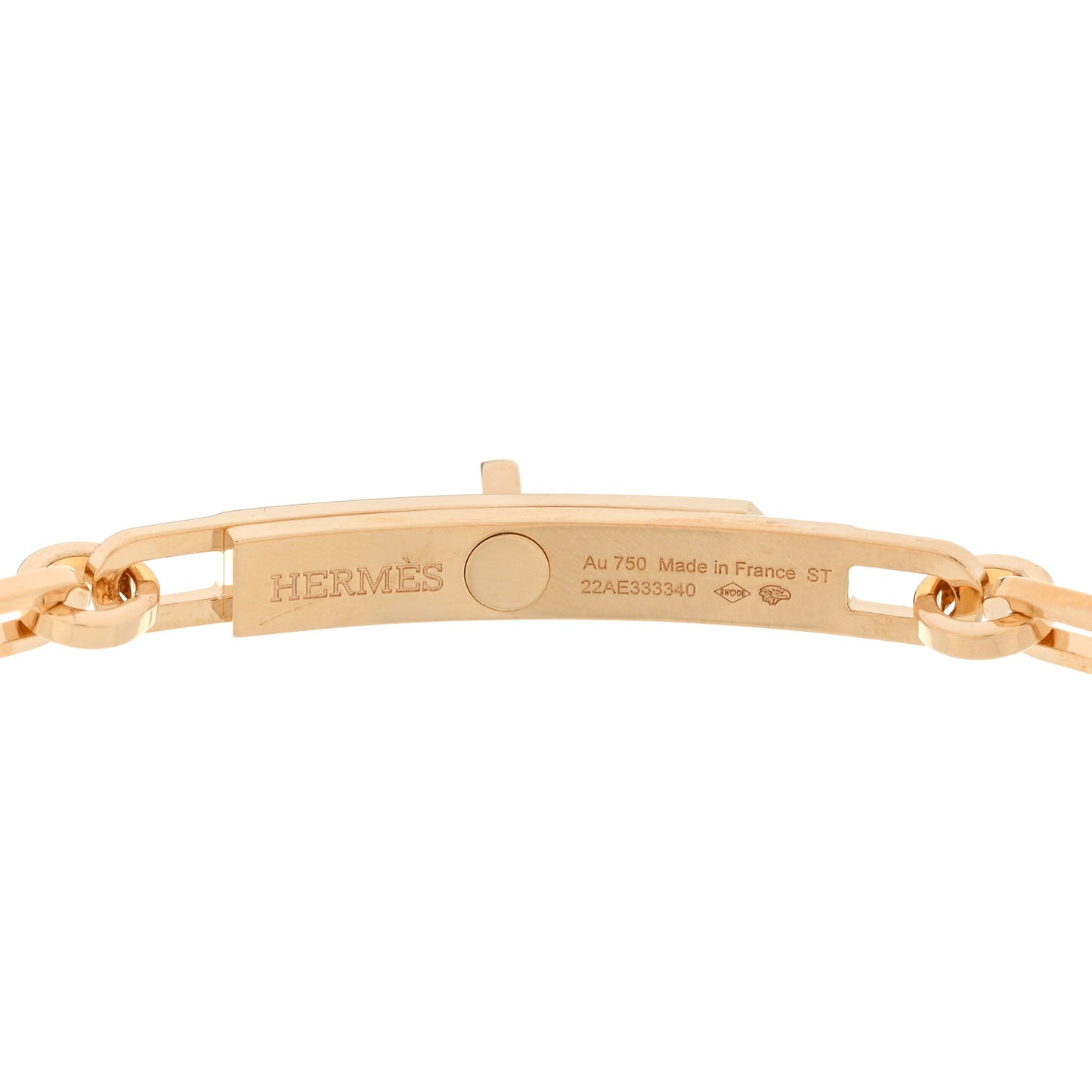 18K Yellow Gold Diamond PM Kelly Chaine Bracelet ST