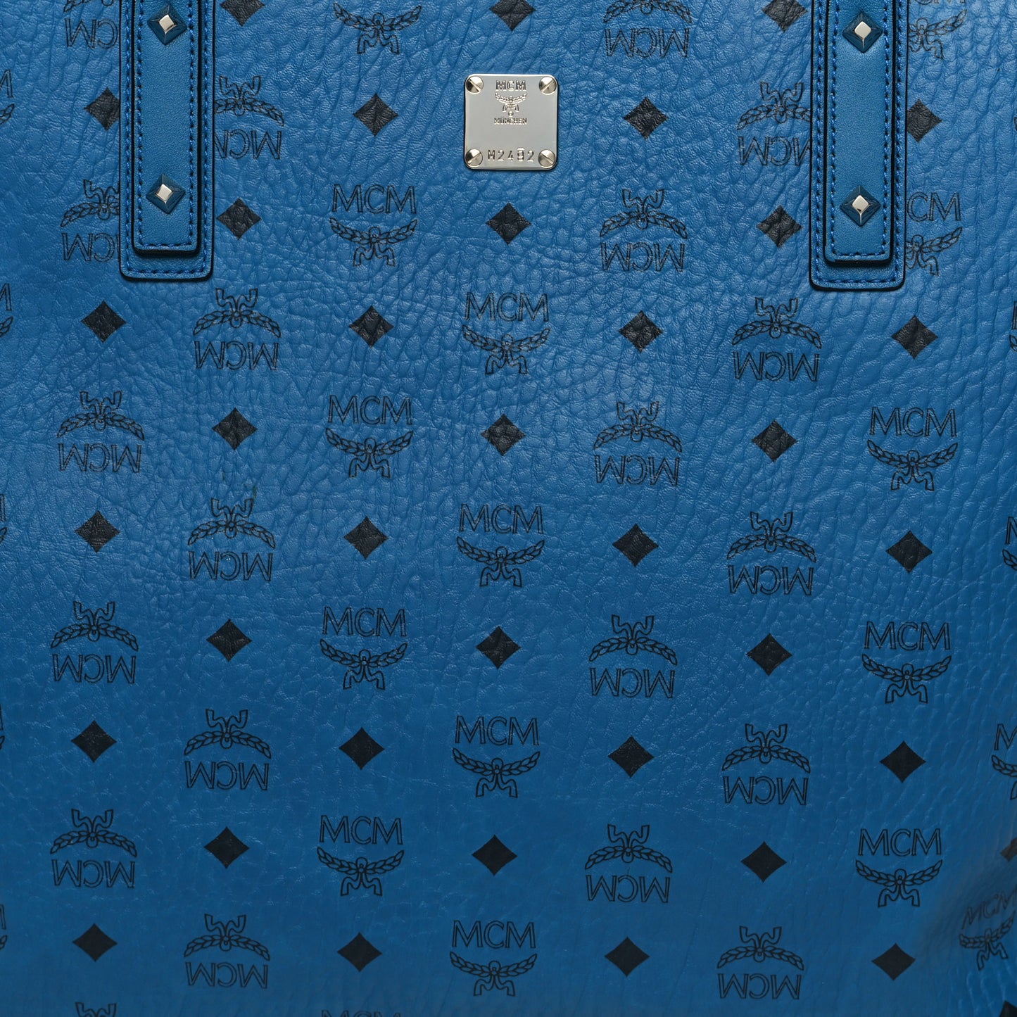 Visetos Large Anya Top Zip Shopper Tote Munich Blue