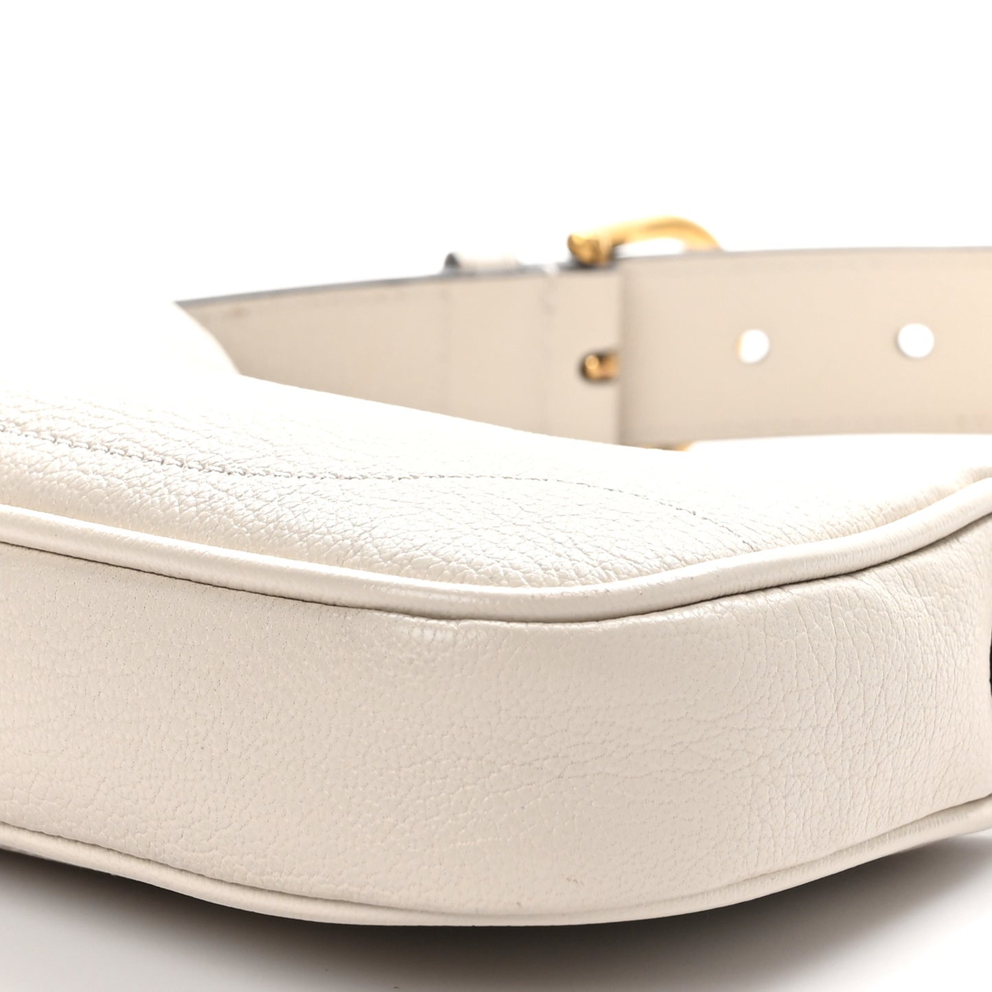 Goatskin Mini Aphrodite Shoulder Bag Mystic White