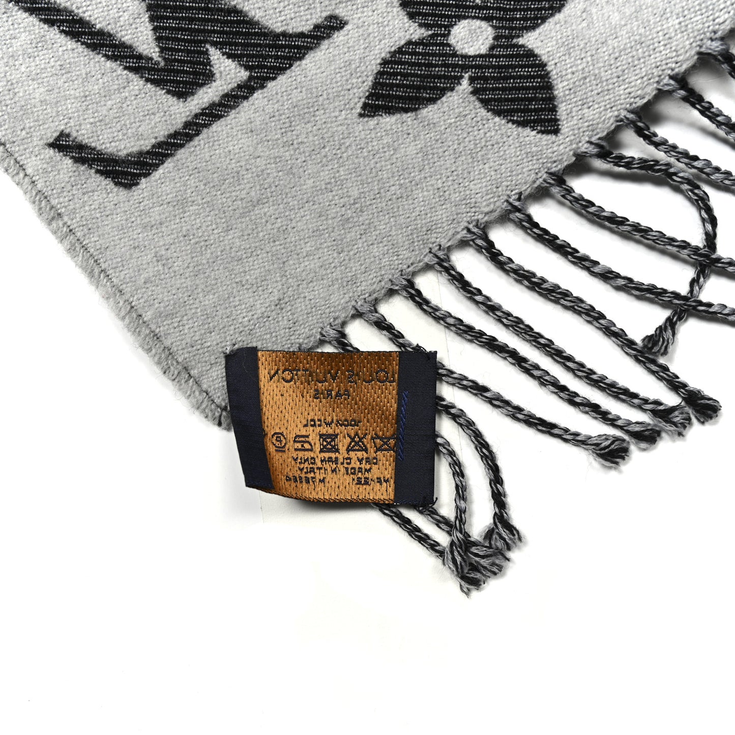 Wool Simply LV Scarf Black