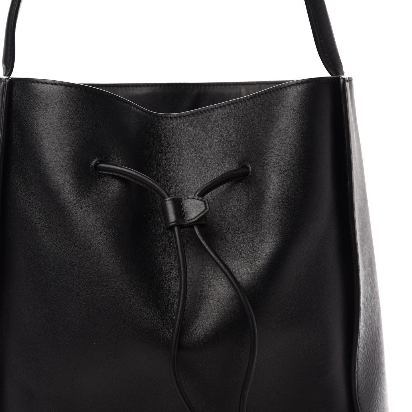 3.1 Smooth Calfskin Large Soleil Bucket Bag Black