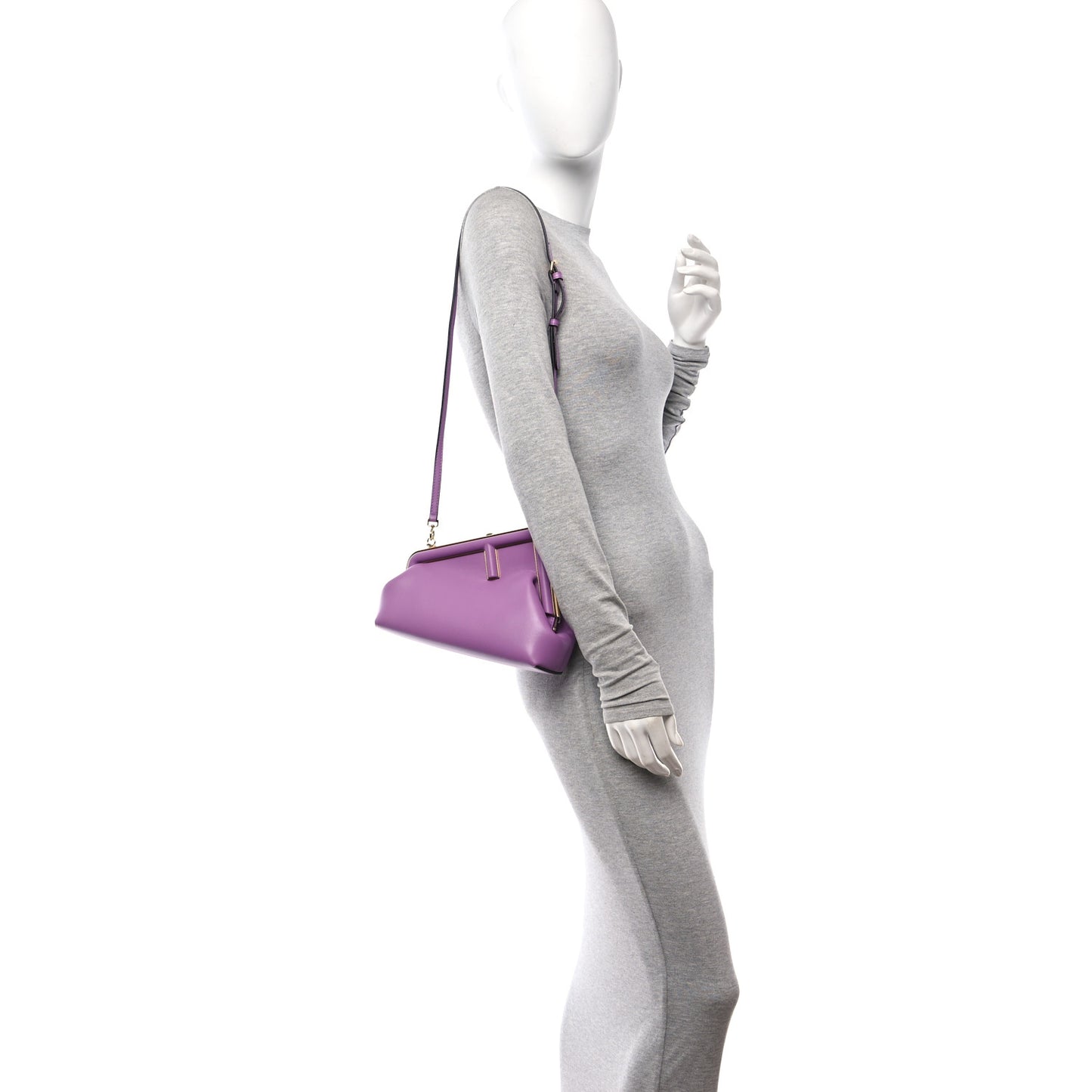 Shiny Nappa Small Fendi First Agapanto
