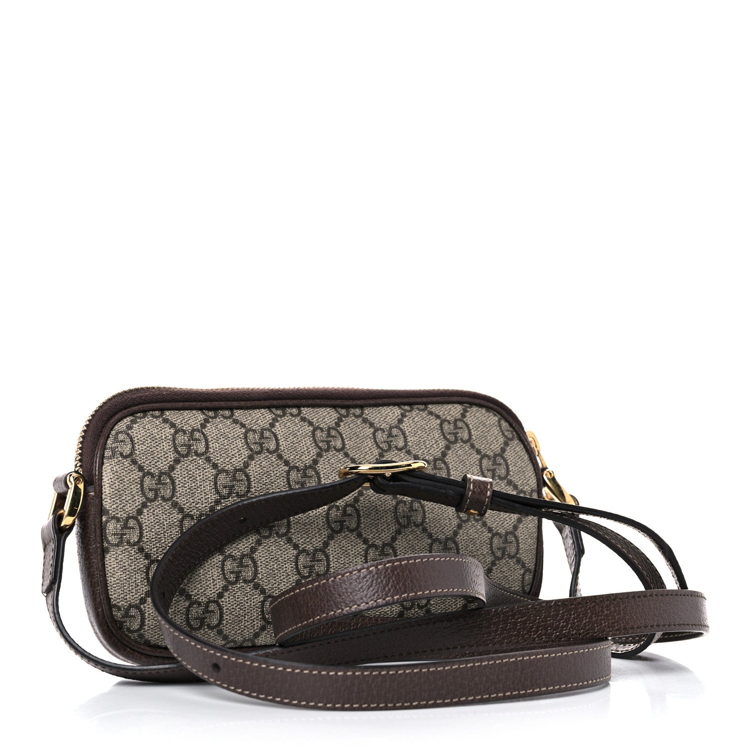 Gucci GG Supreme Monogram Web Mini Ophidia GG Bag Brown 2 of 11