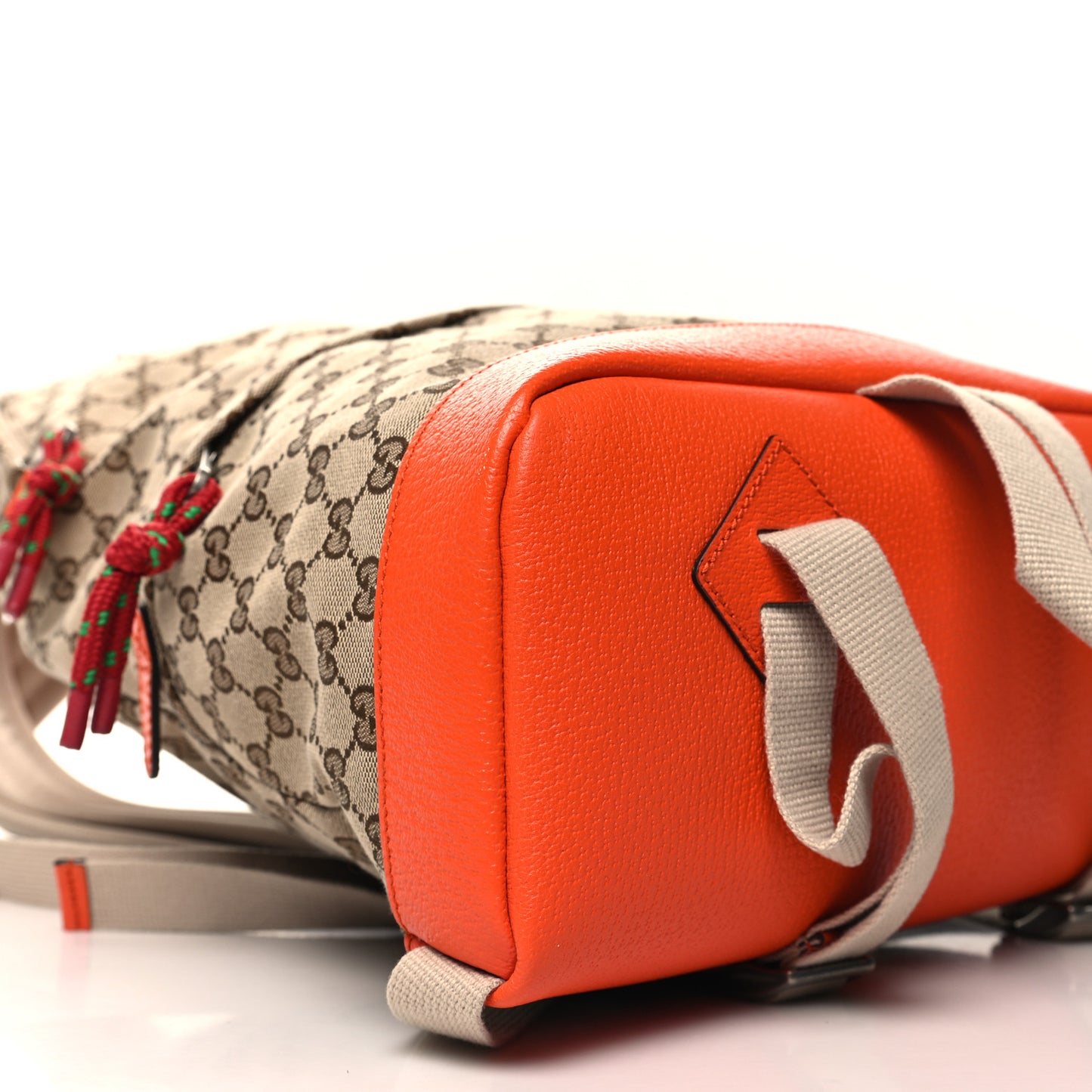 X THE NORTH FACE Monogram Textured Dollar Calfskin Embroidered Beige Ebony Mystic White Deep Orange