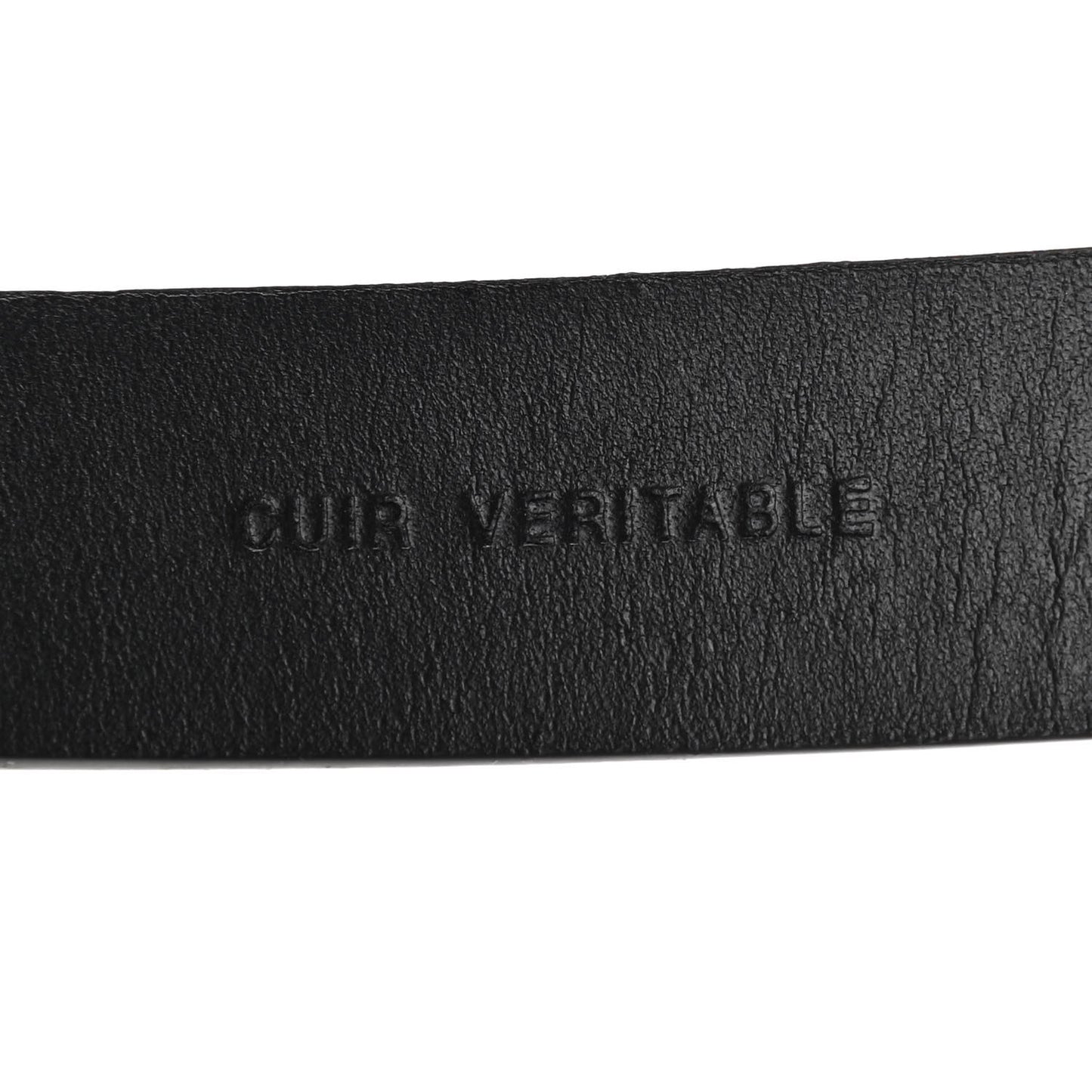 Calfskin Crystal Peace Sign Emoji Belt 75 30 Black
