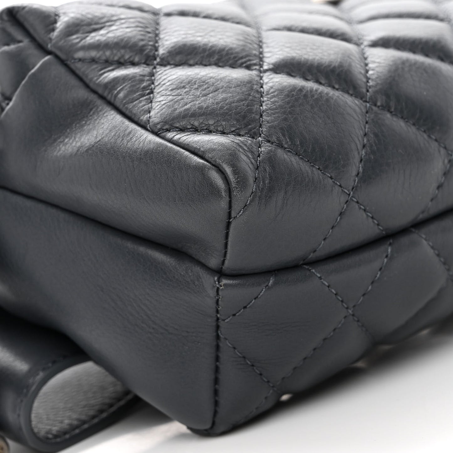 Calfskin Quilted Waist Bag Blue