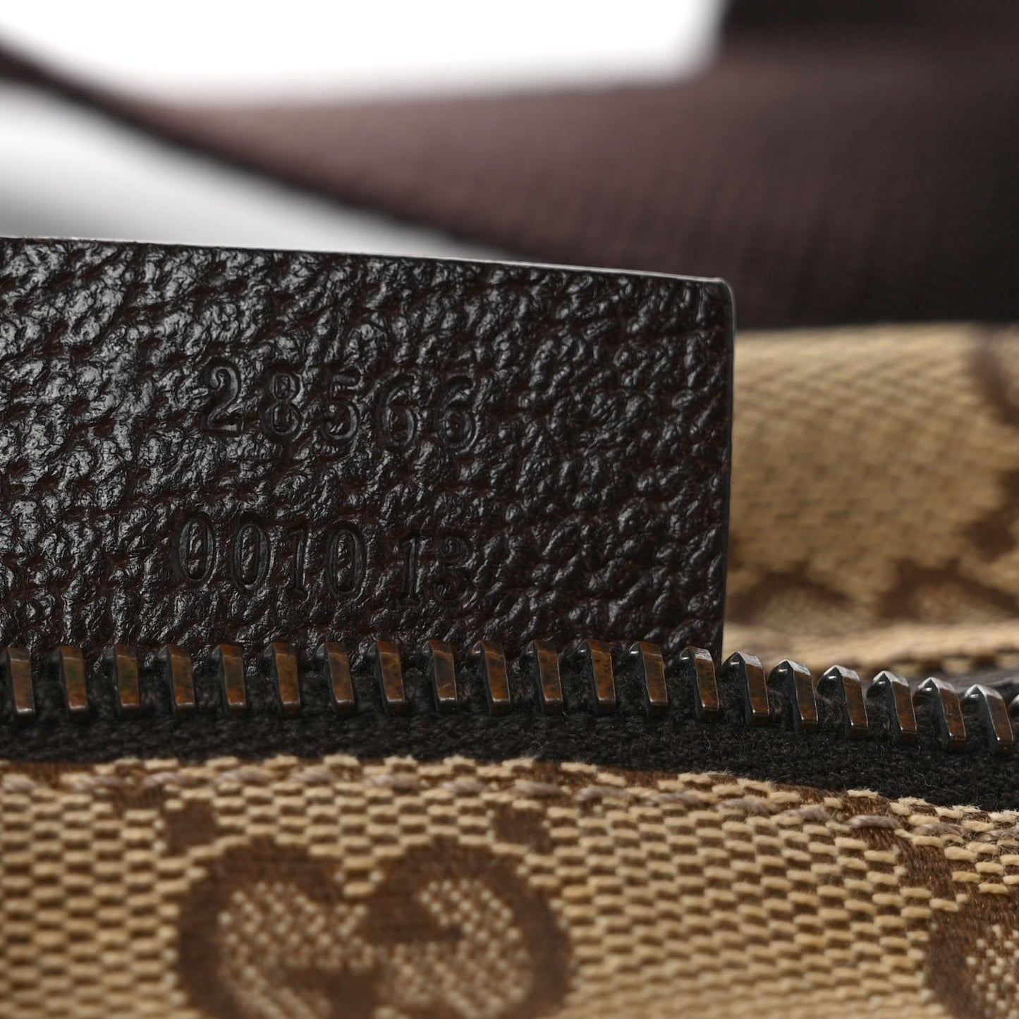 GG Monogram Double Pocket Belt Bag Dark Brown
