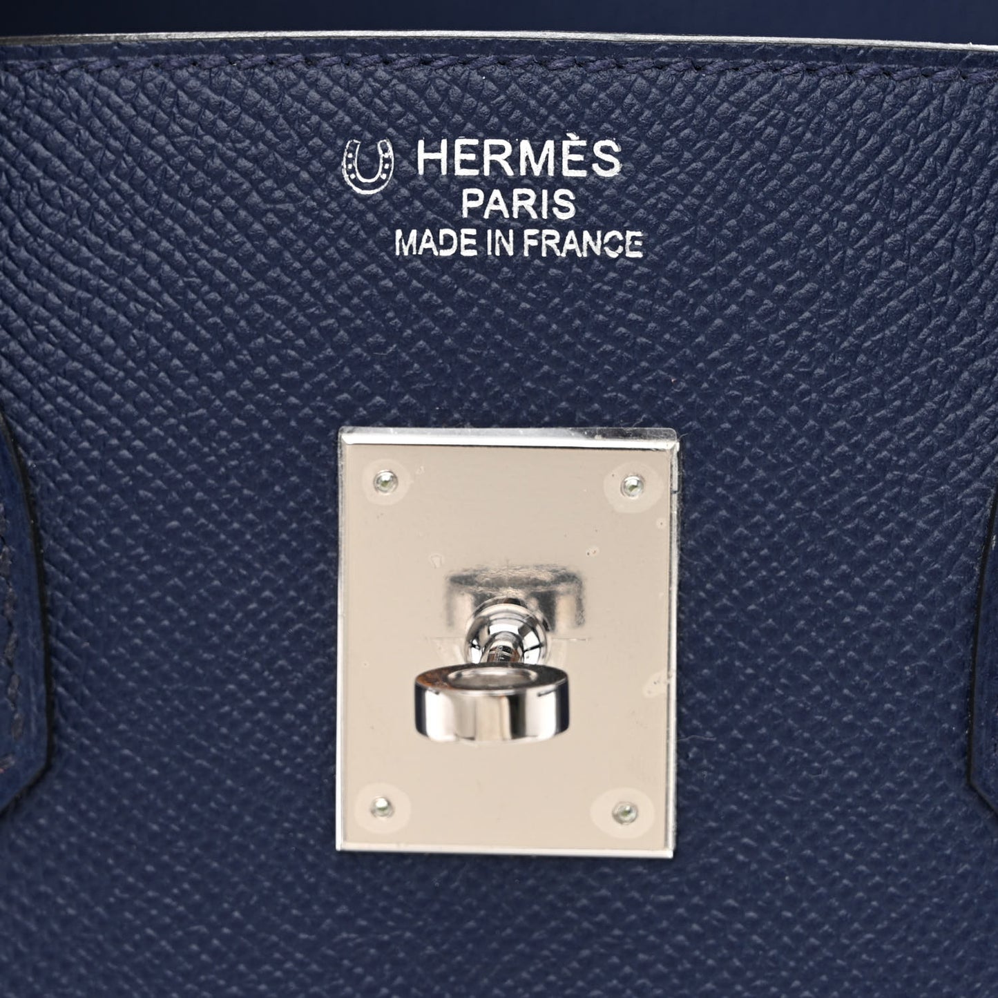 Epsom Horseshoe Birkin 35 Bleu Saphir