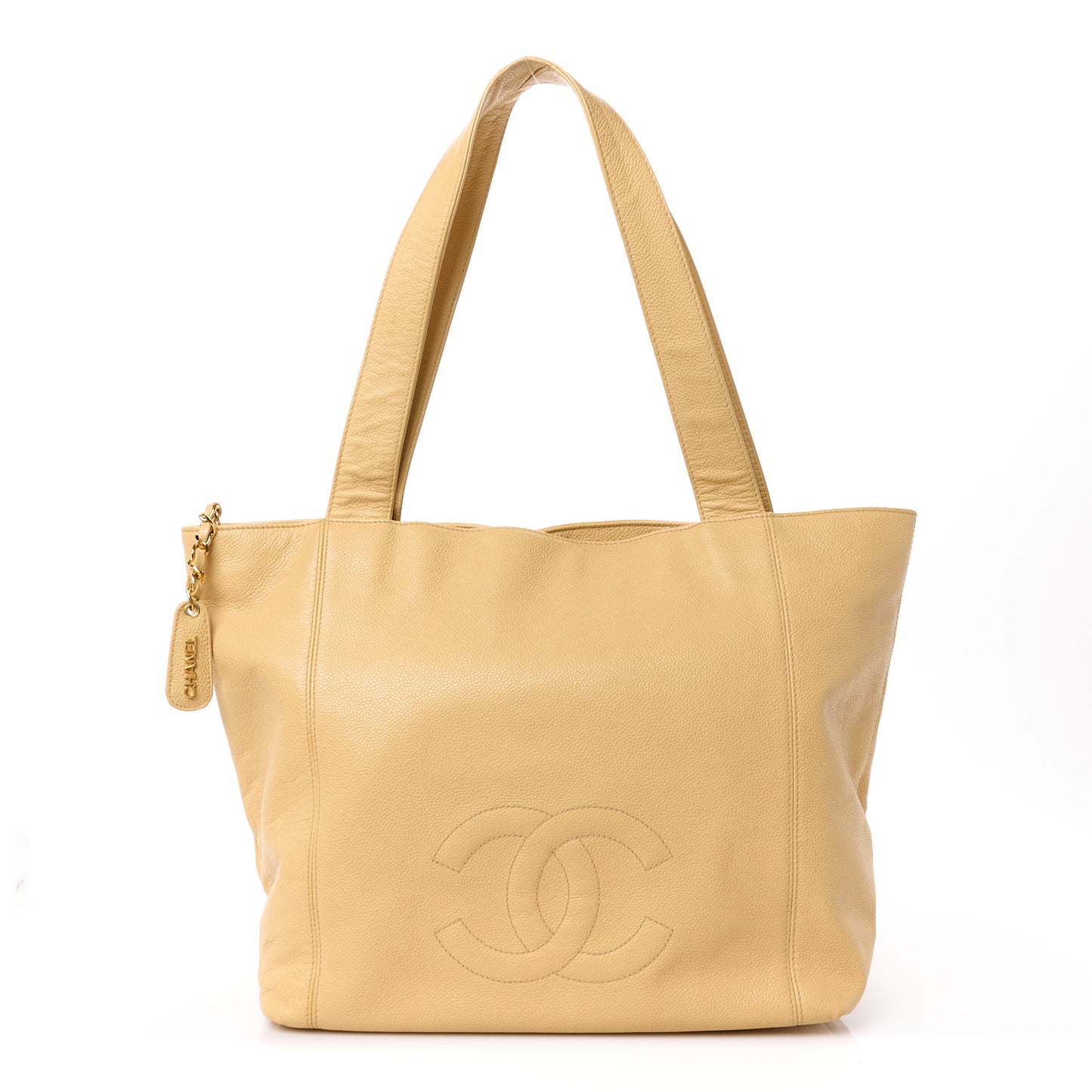 Caviar CC Tote Beige