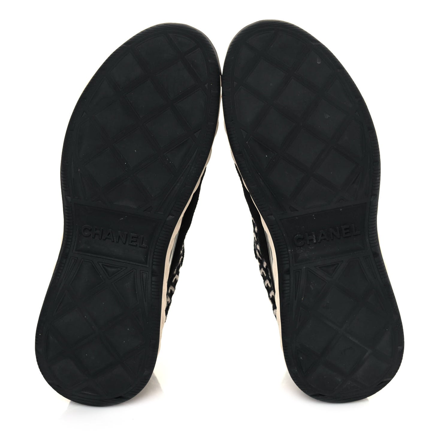 Suede Calfskin Embroidered CC Sneakers 36 Black