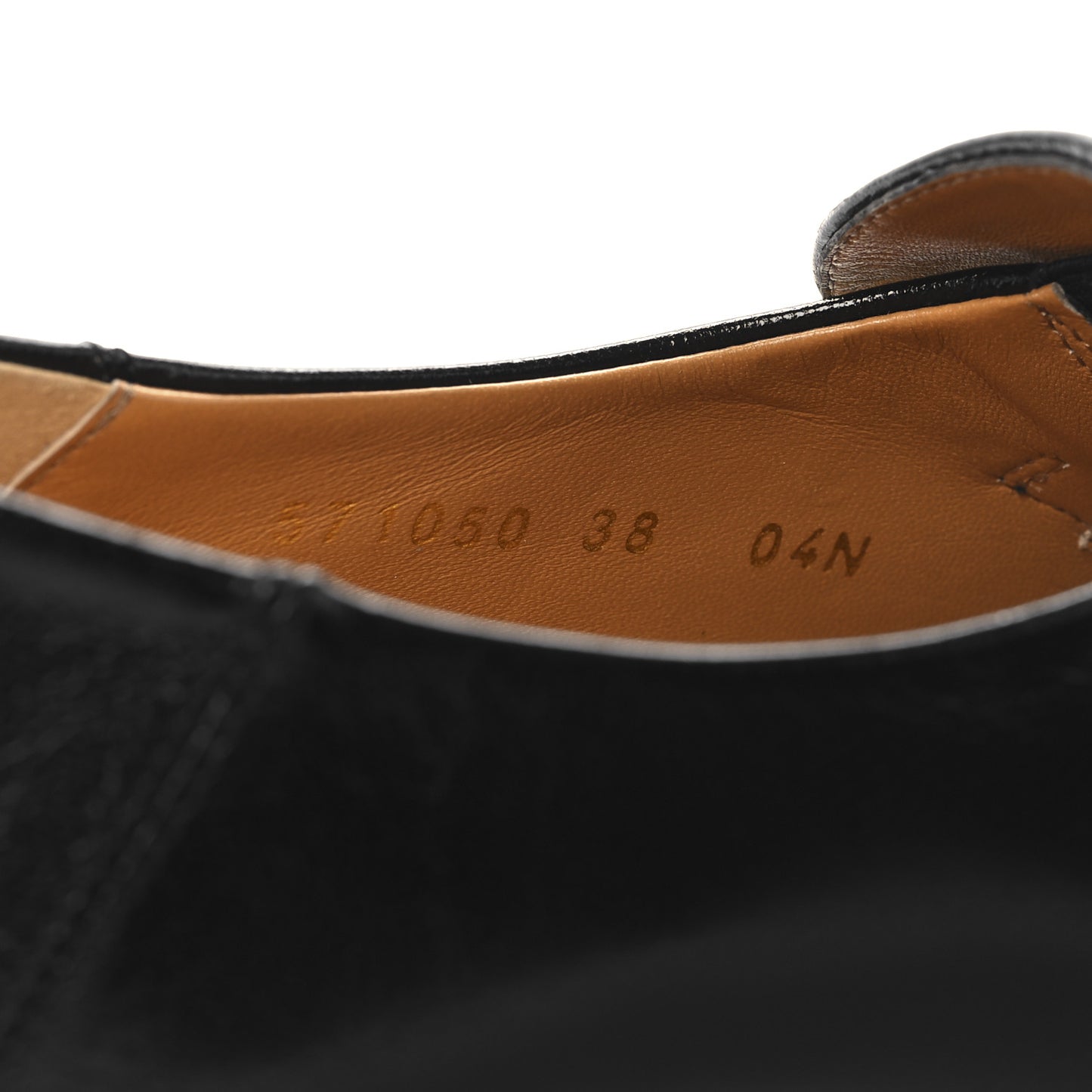 Goatskin Womens Horsebit Mid-Heel Loafers 38 Black