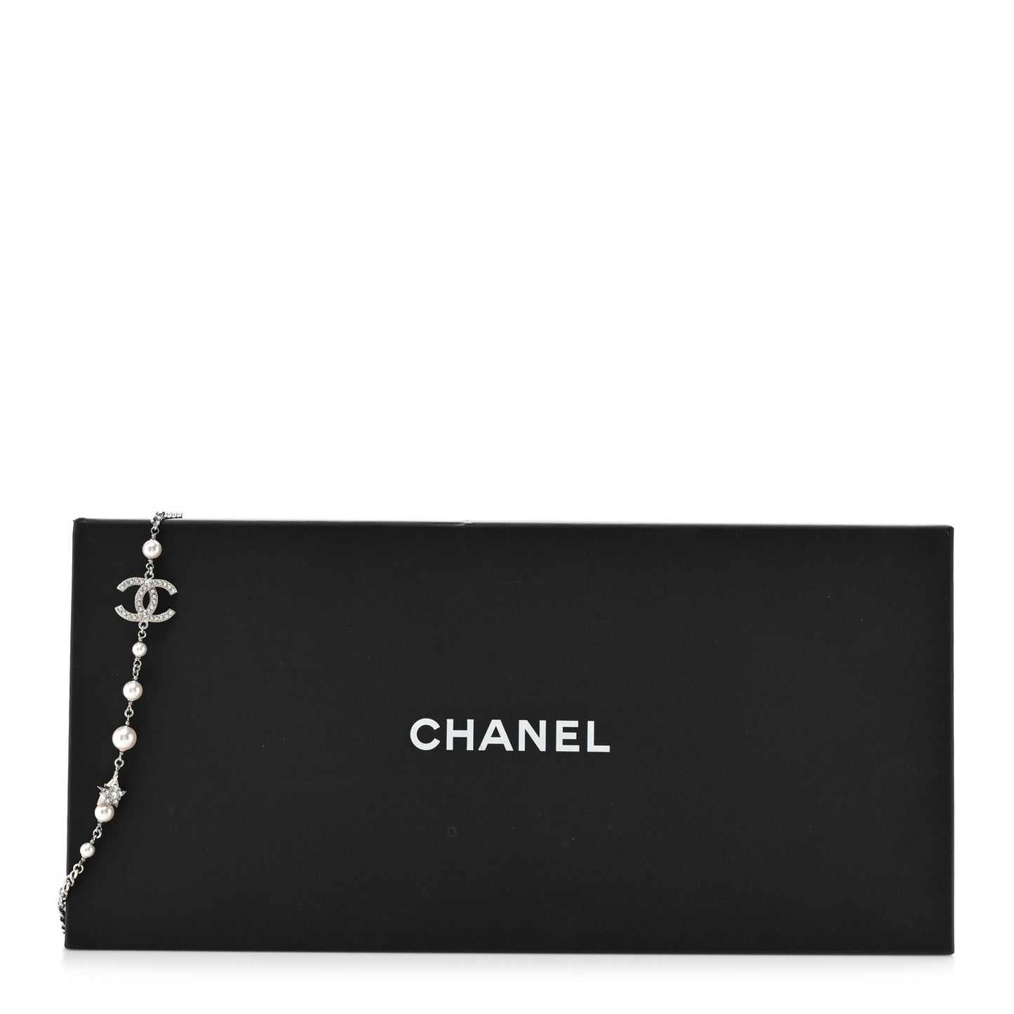 Pearl Crystal CC Starfall Necklace Silver