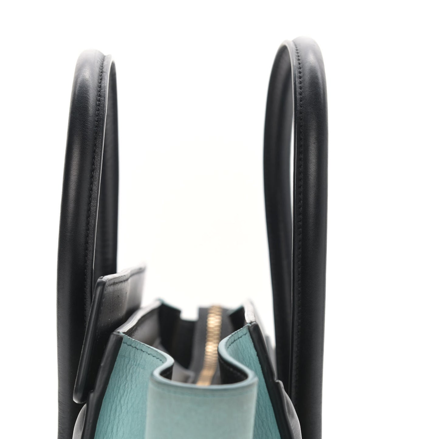 Bullhide Drummed Calfskin Micro Tri-Color Luggage Antarctic