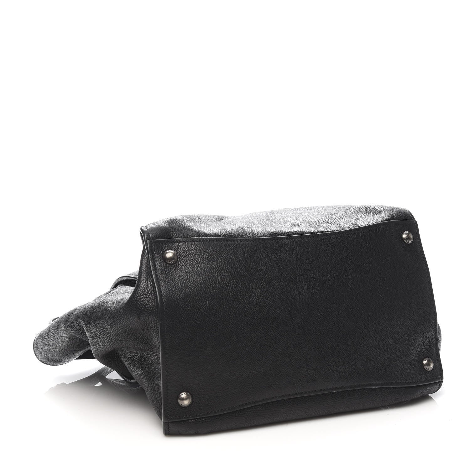 Prada Glace Calf Twin Pocket Tote Black 4 of 14
