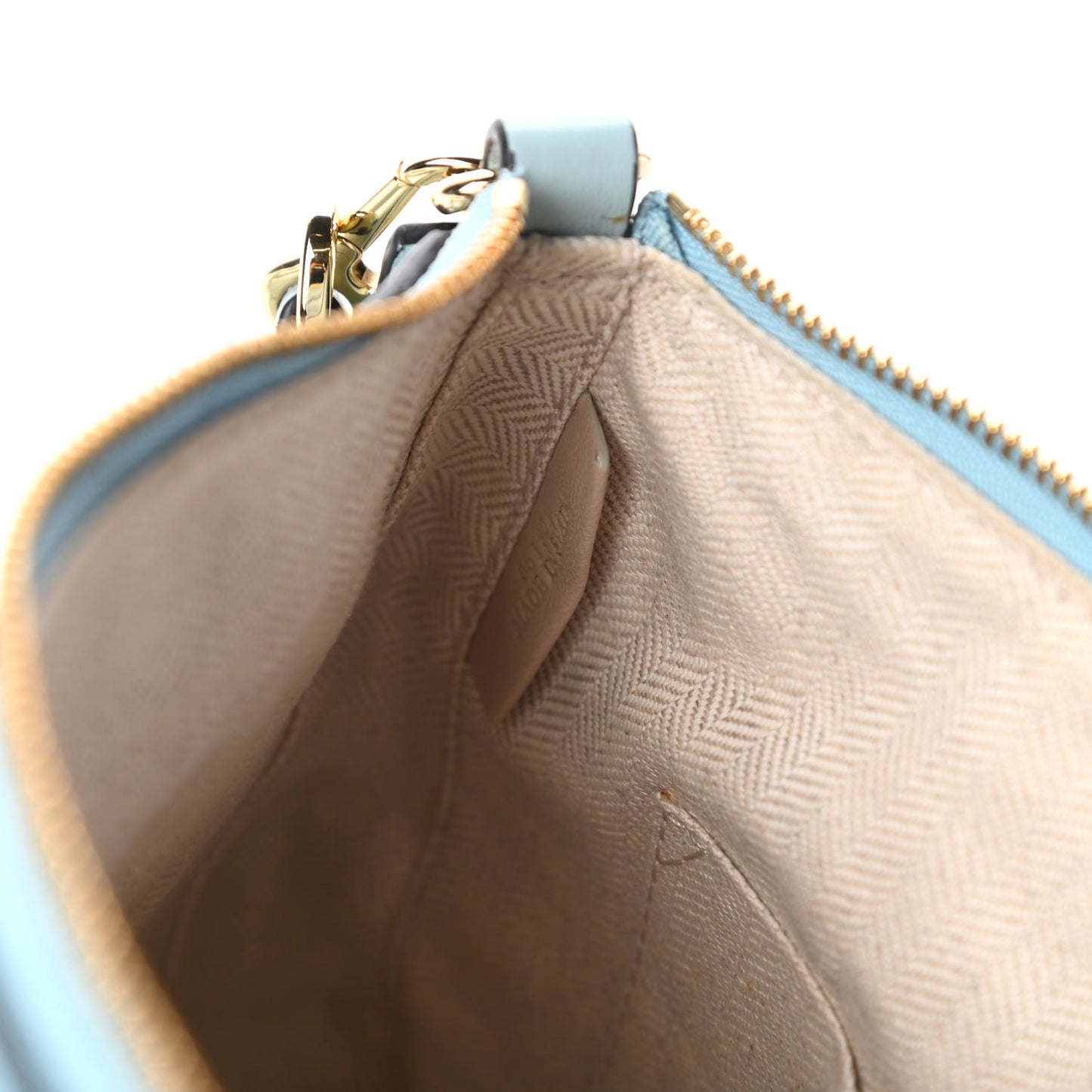Calfskin Mini Puzzle Bag Stone Blue