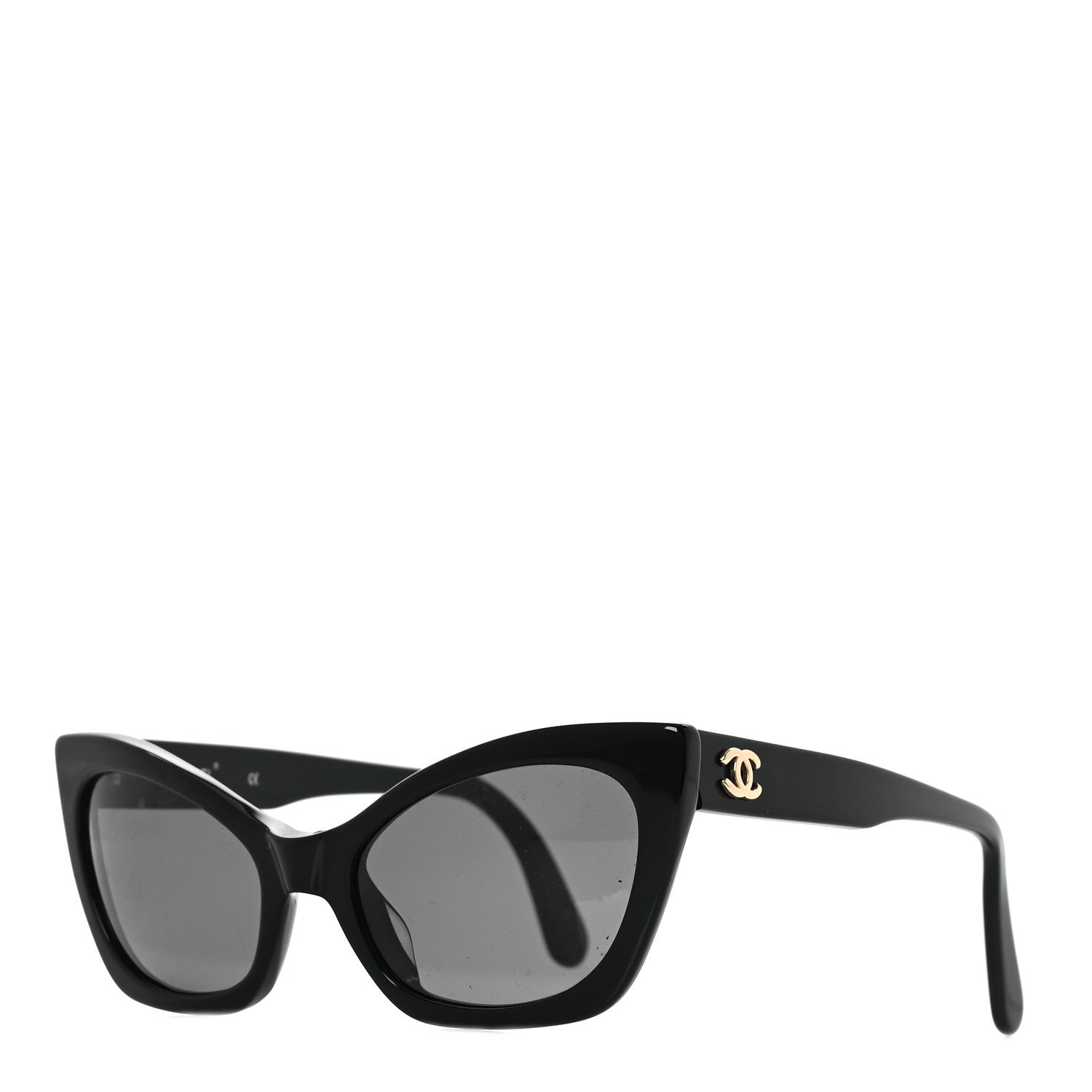 Chanel Acetate Cat Eye Sunglasses 01943 Black 1716047  display picture 1